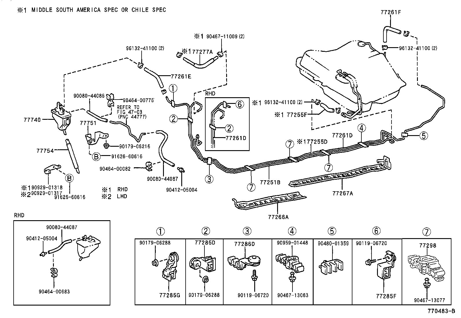 77209-05030 TUBE SUB-ASSY, FUEL PUMP product image