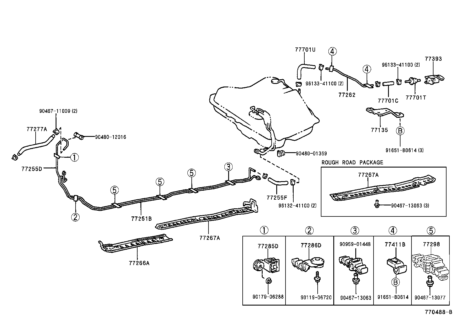 77209-05030 TUBE SUB-ASSY, FUEL PUMP product image