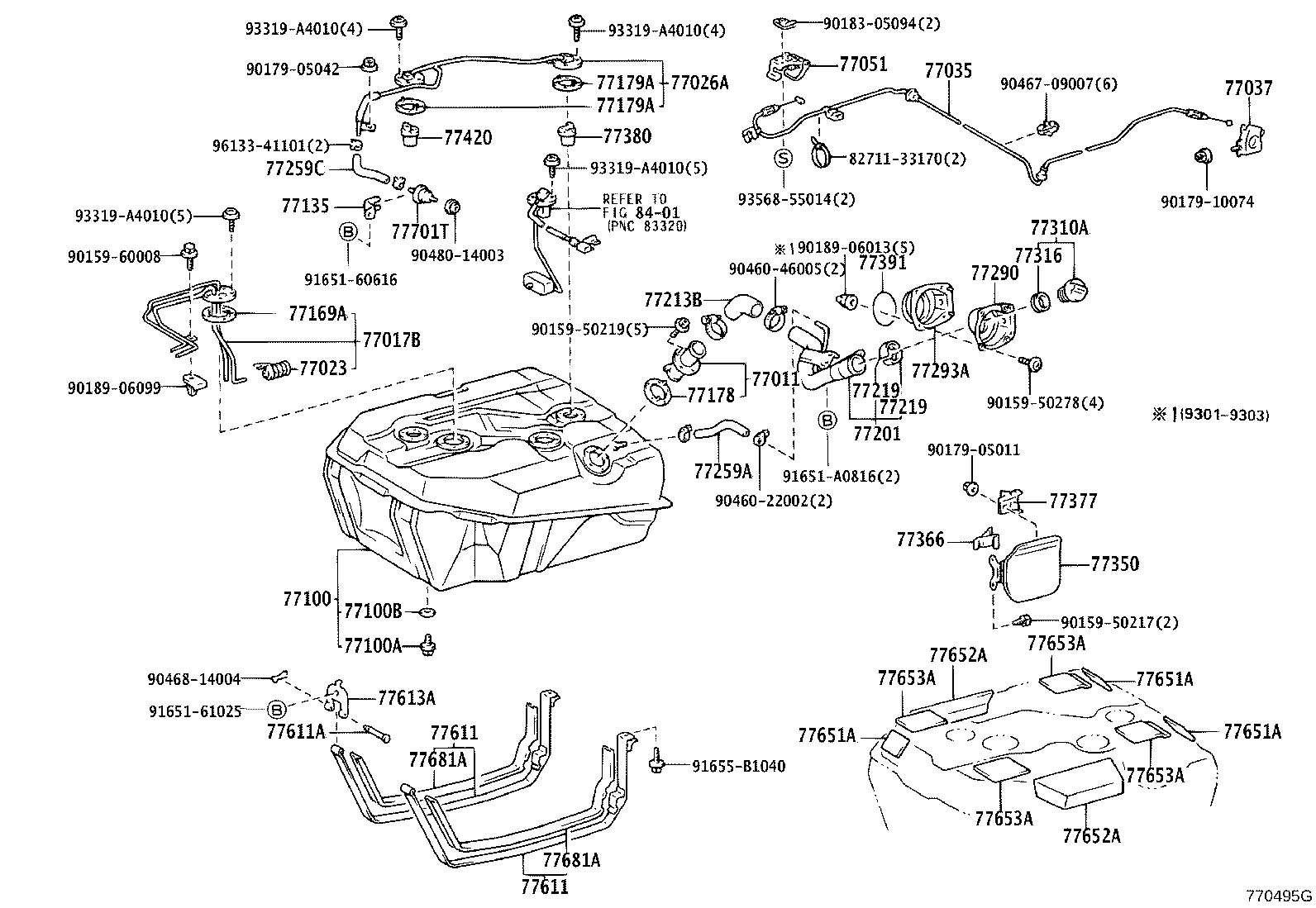 77201-36192 PIPE SUB-ASSY, FUEL TANK INLET product image