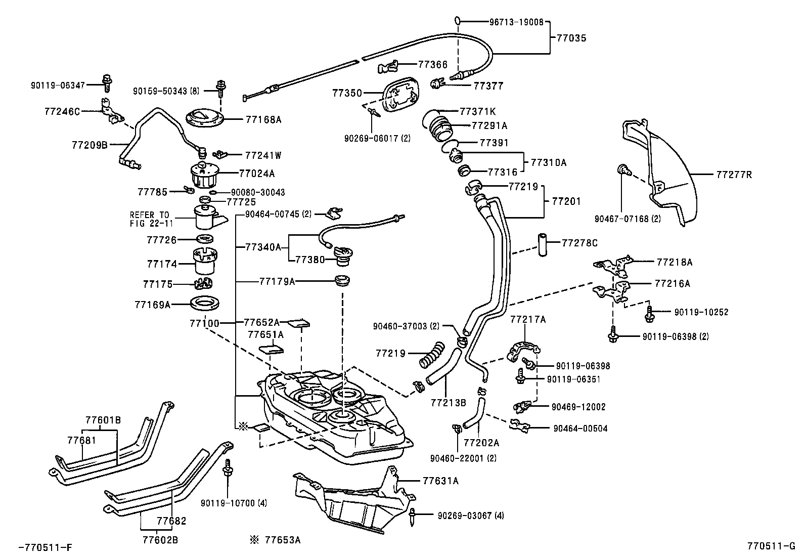 77261-47010 TUBE, FUEL TANK TO CANISTER product image