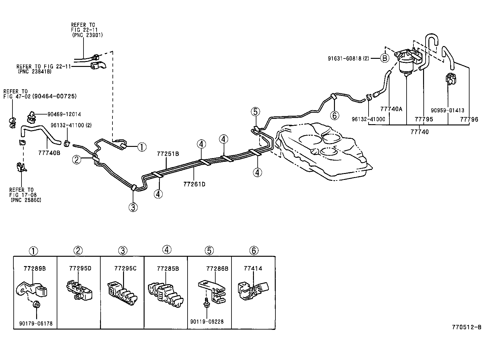 77261-47010 TUBE, FUEL TANK TO CANISTER product image