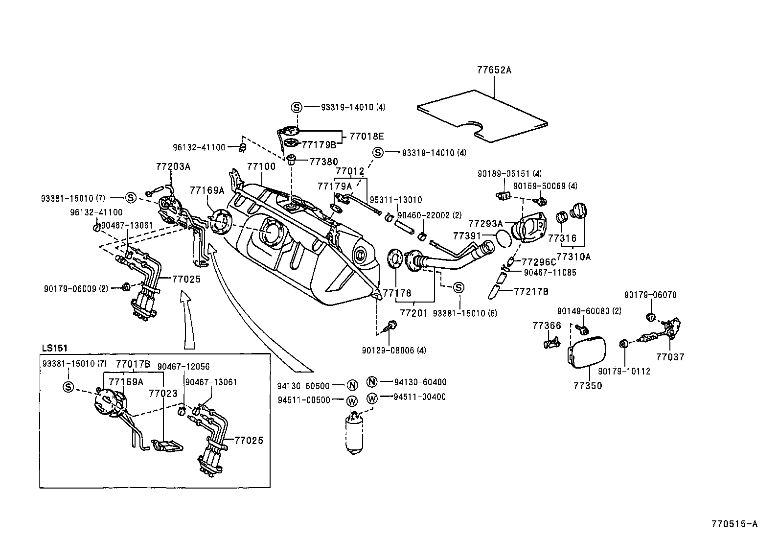 77001-30481 TANK ASSY, FUEL product image