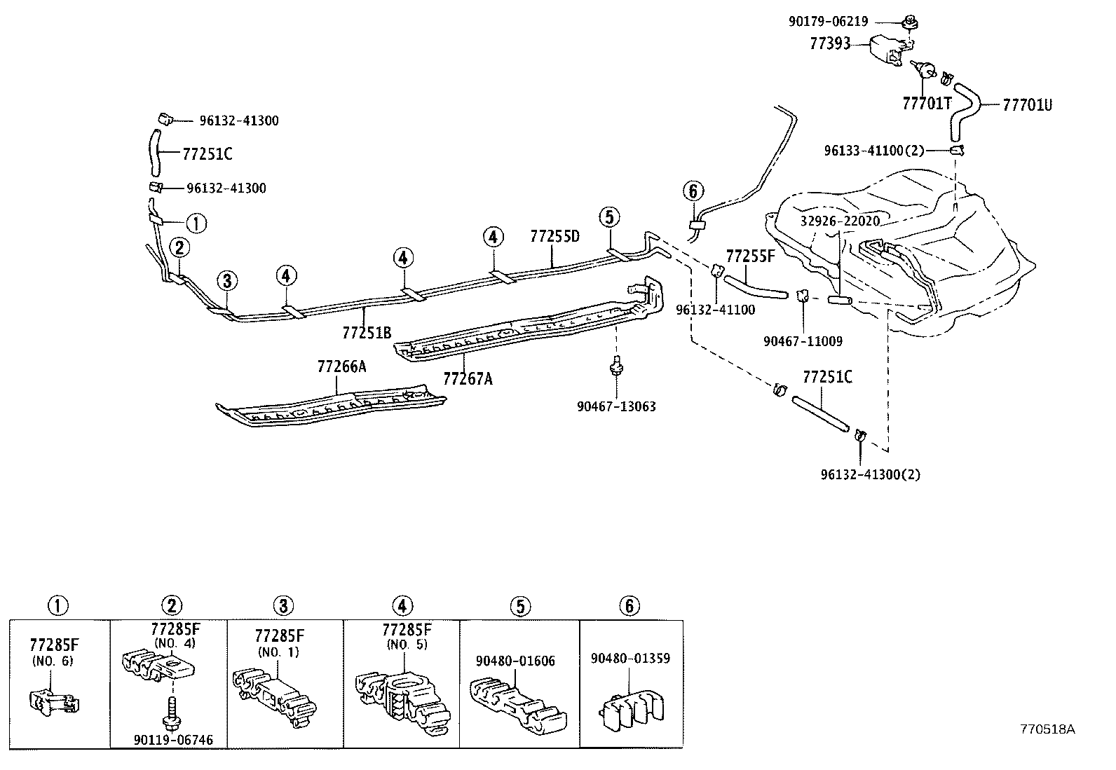 77204-20110 TUBE, FUEL TANK RETURN product image
