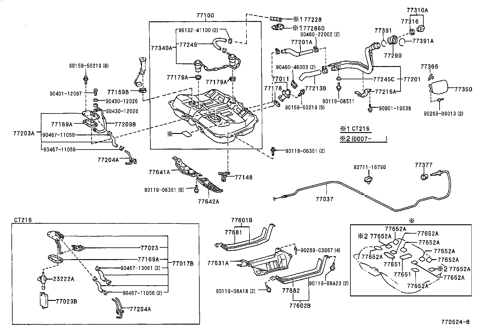 77204-20110 TUBE, FUEL TANK RETURN product image