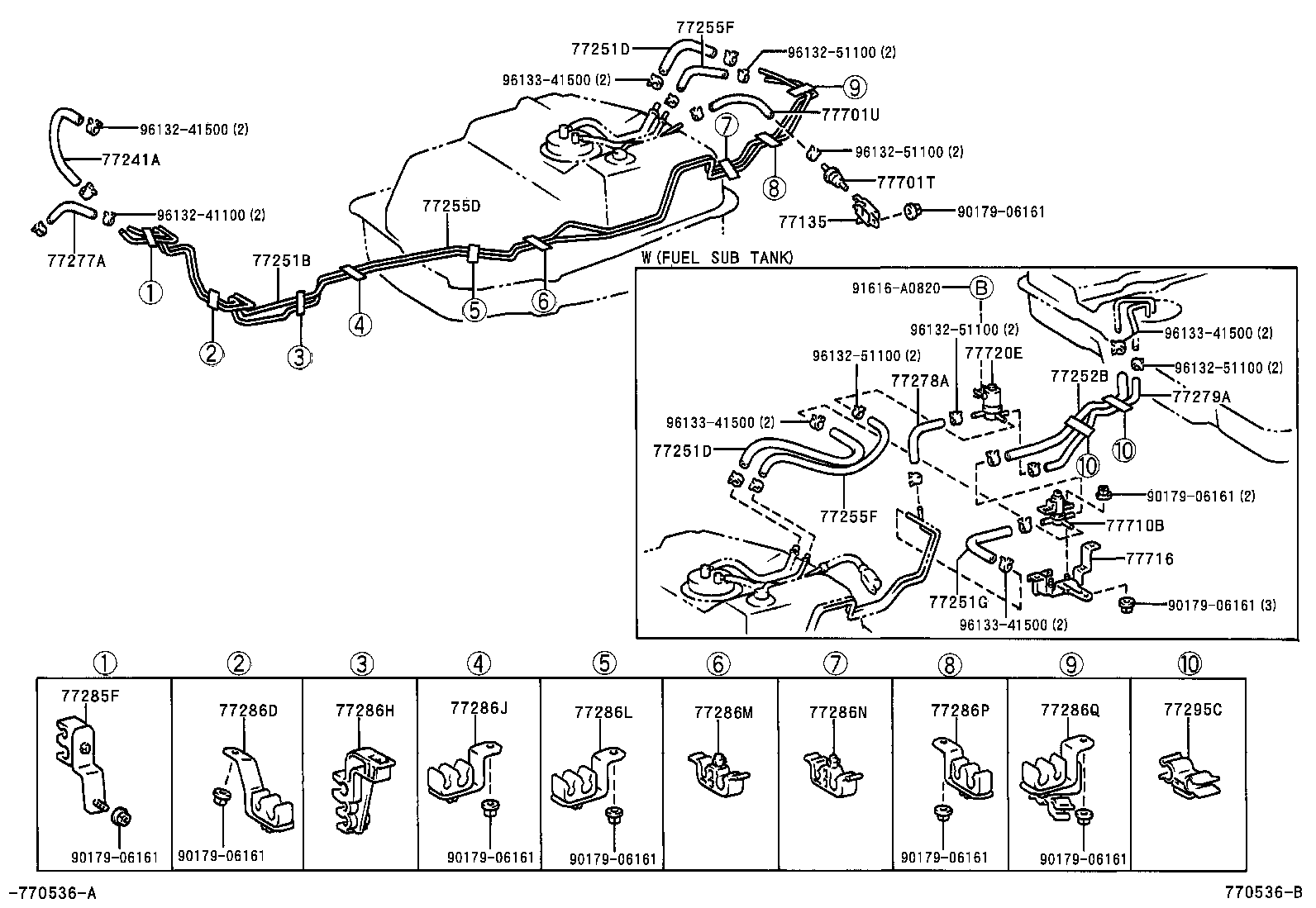 77001-60460 TANK SUB-ASSY, FUEL SUB product image