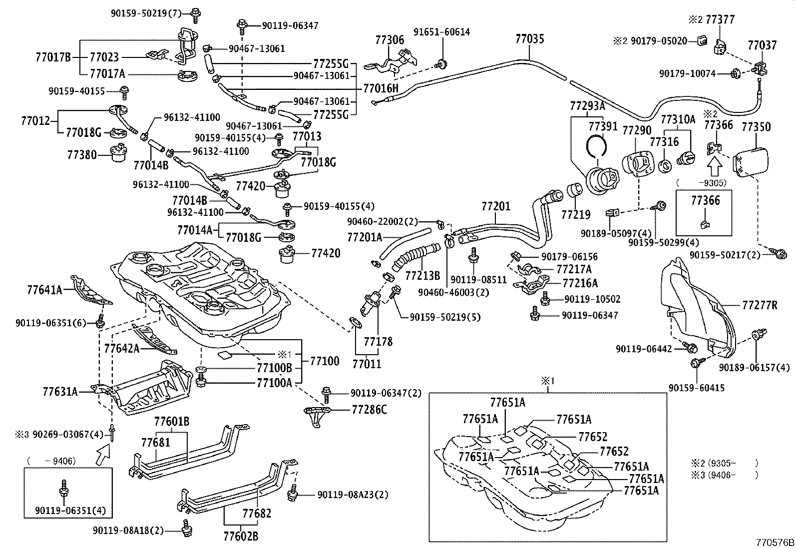 77201-21070 PIPE SUB-ASSY, FUEL TANK INLET product image