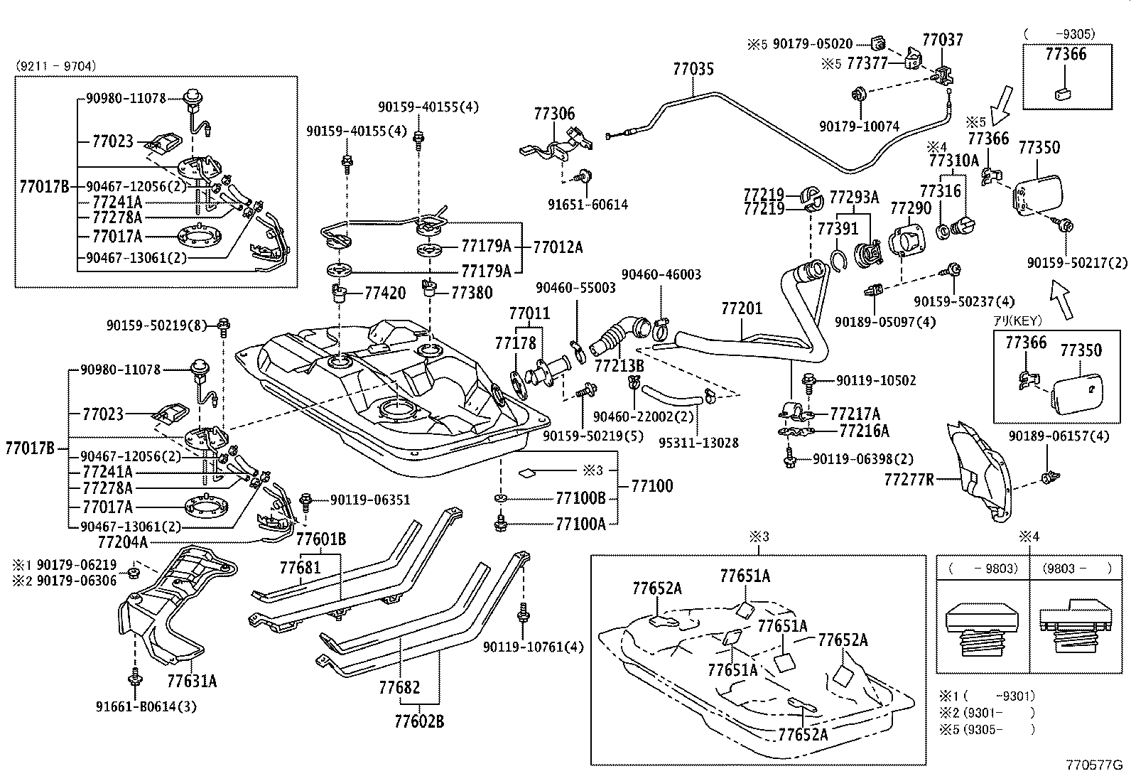 77201-21070 PIPE SUB-ASSY, FUEL TANK INLET product image
