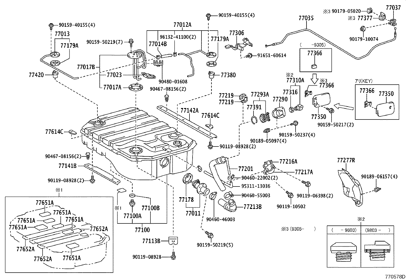 77201-21070 PIPE SUB-ASSY, FUEL TANK INLET product image