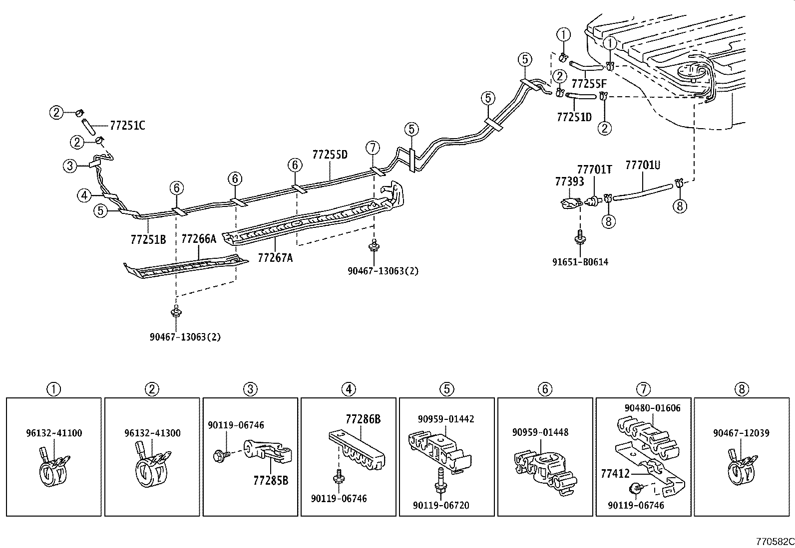 77201-21070 PIPE SUB-ASSY, FUEL TANK INLET product image