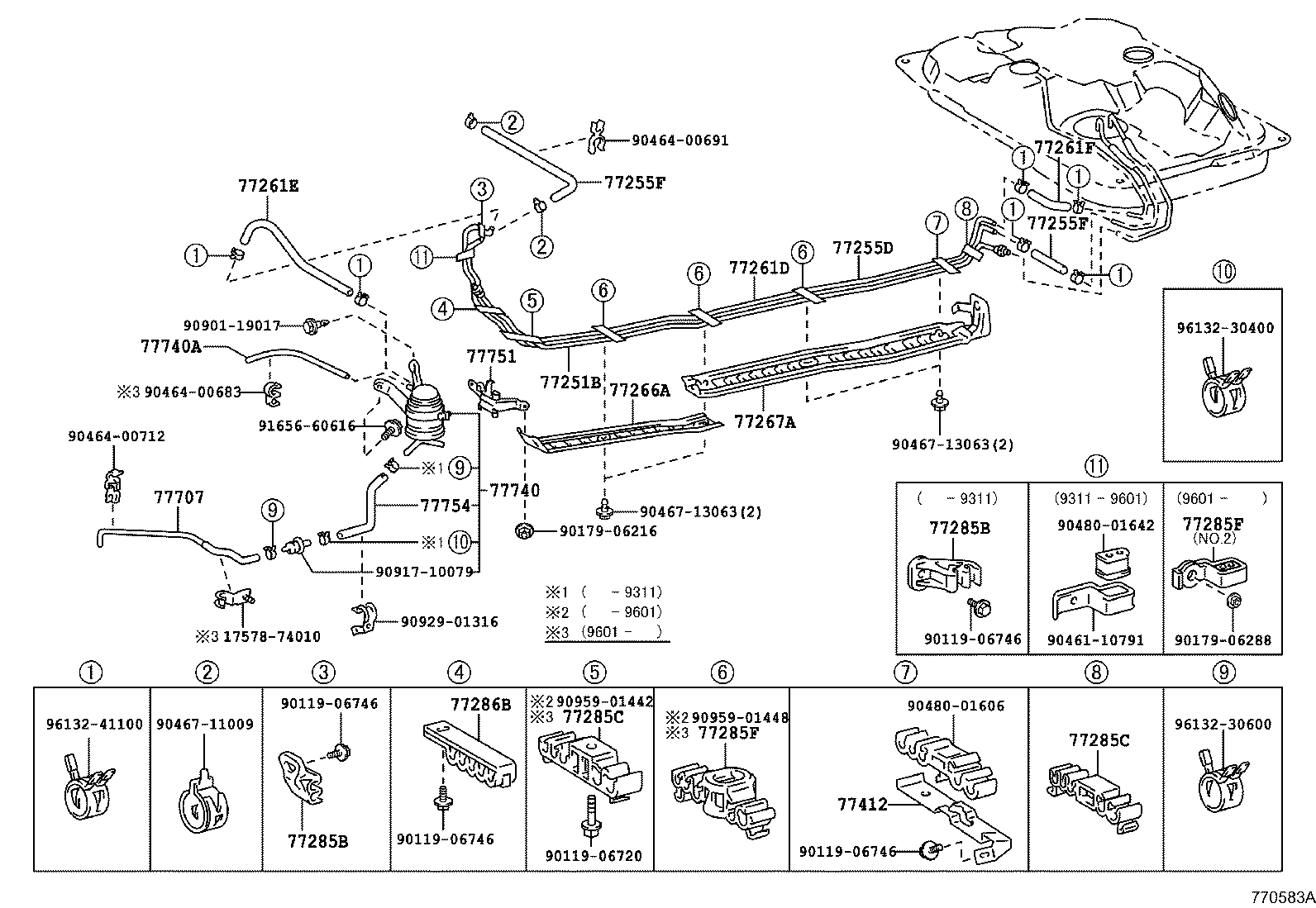 77201-21070 PIPE SUB-ASSY, FUEL TANK INLET product image