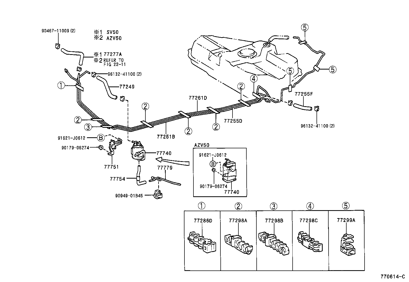 77261-32130 TUBE, FUEL TANK TO CANISTER product image