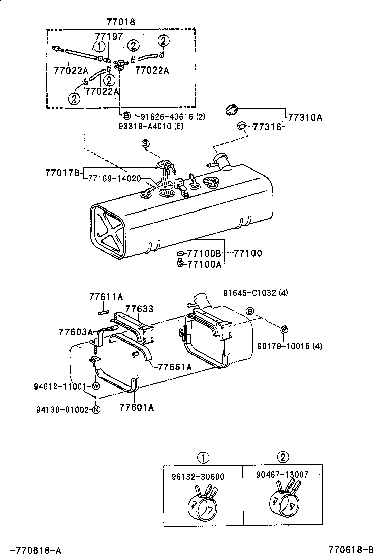 95333-10030 HOSE, FUEL, NO.1 (FOR FUEL MAIN NO.2 TUBE) product image
