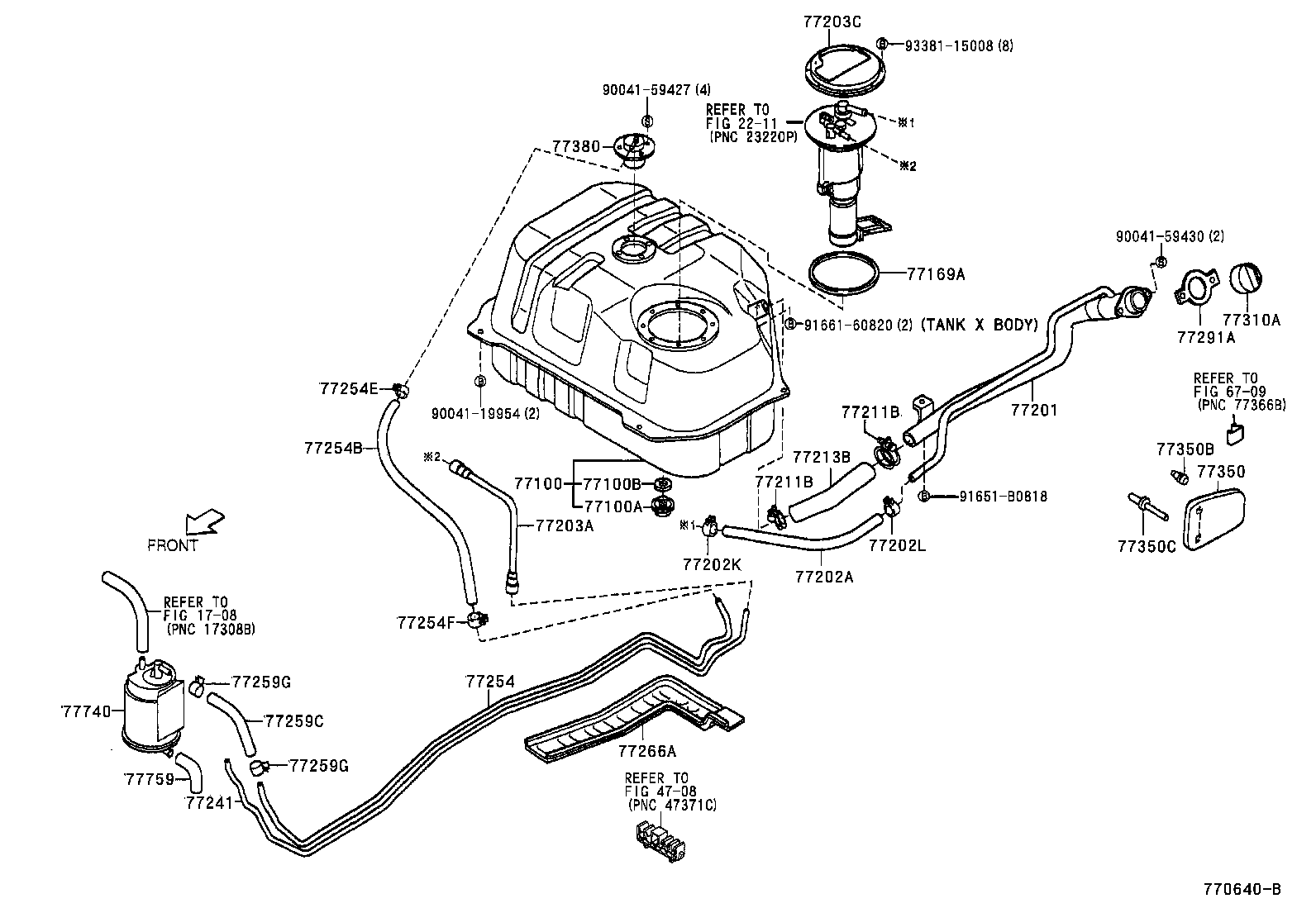 23265-B2010 BRACKET, FUEL PUMP product image