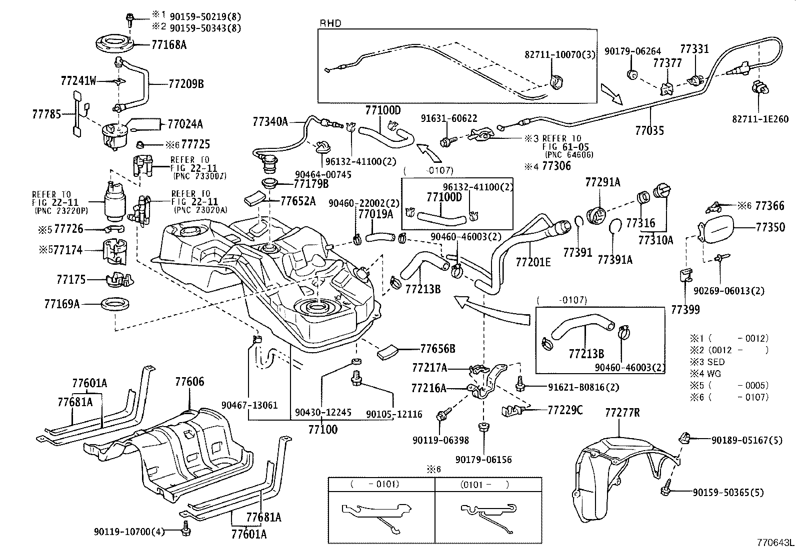 77019-51010 HOSE, FUEL, NO.1(FOR FUEL EXPANSION TANK) product image