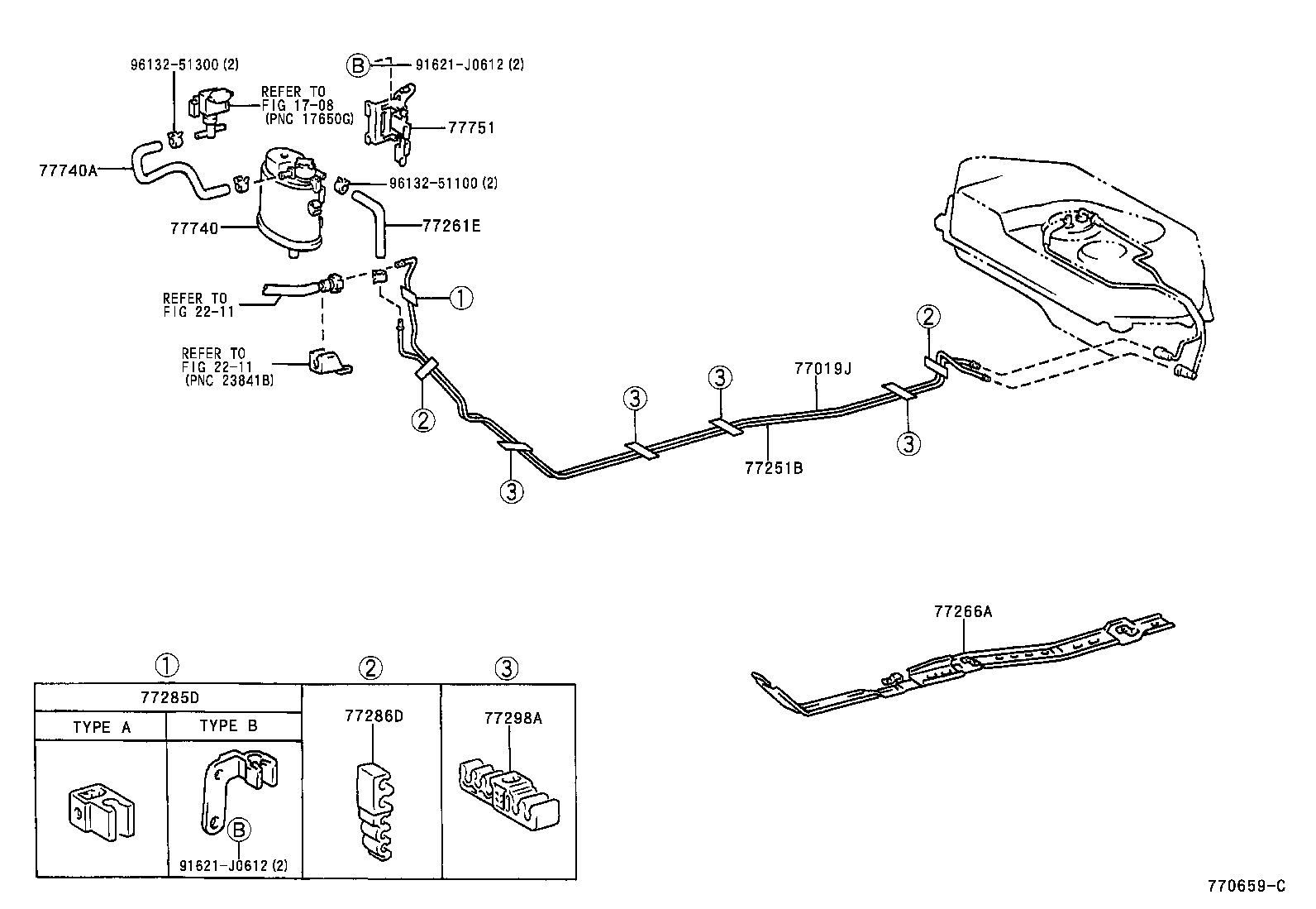 95313-13036 HOSE, FUEL, NO.1 (FOR BREATHER TUBE) product image