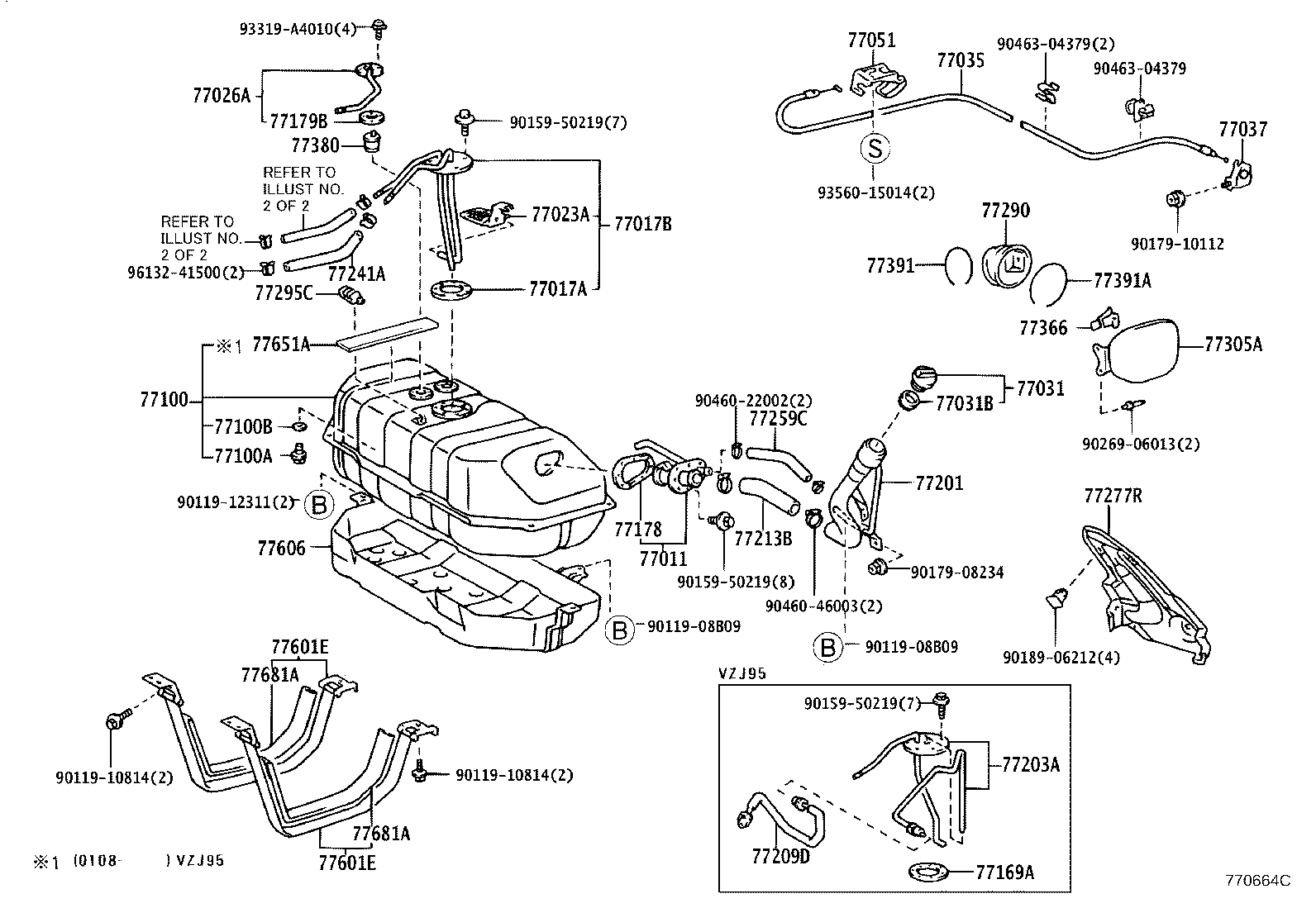 77259-60200 HOSE, FUEL, NO.2 (FOR MAIN TUBE, NO.1) product image
