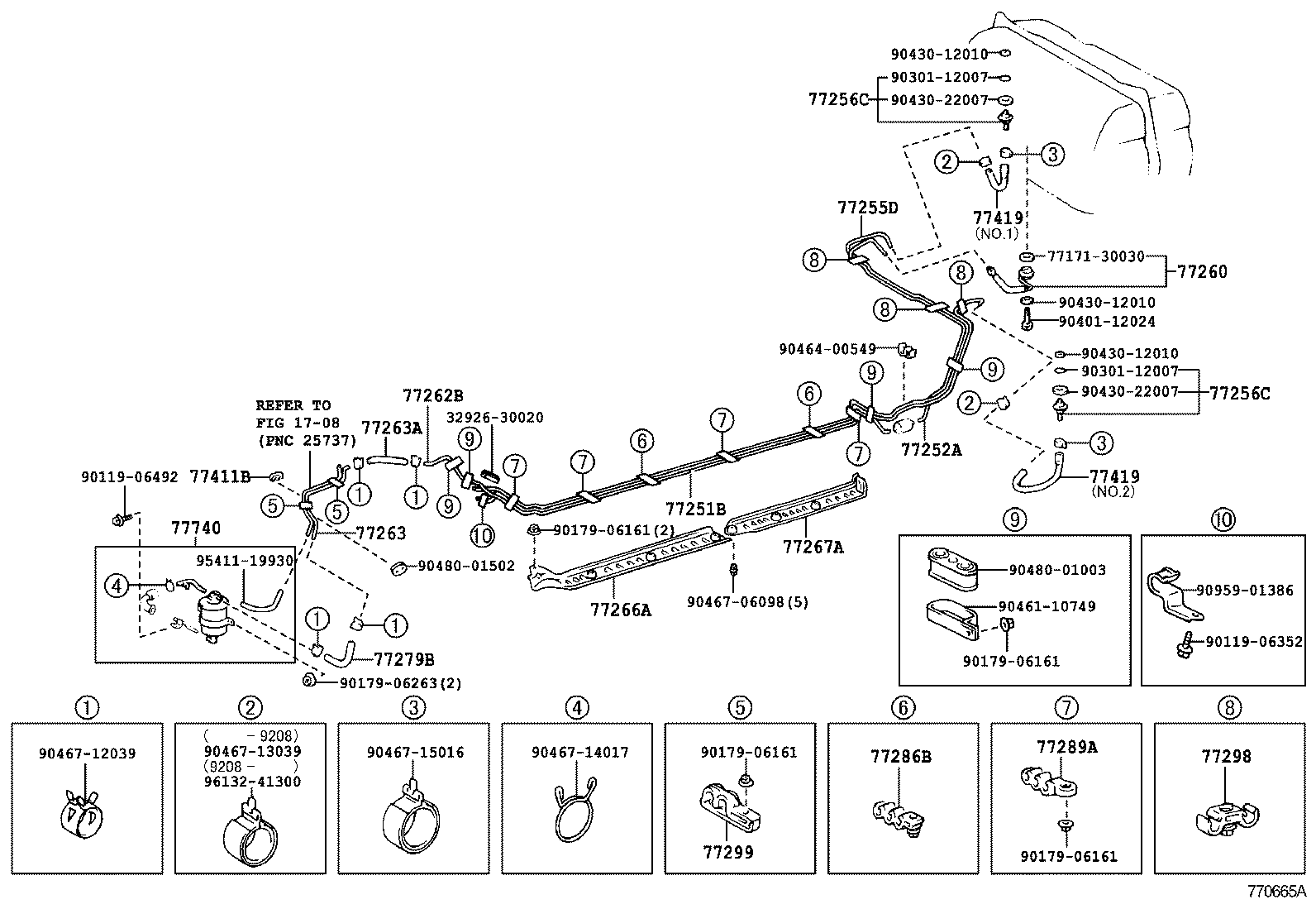77366-50011 SPRING, FUEL FILLER OPENING LID HINGE product image