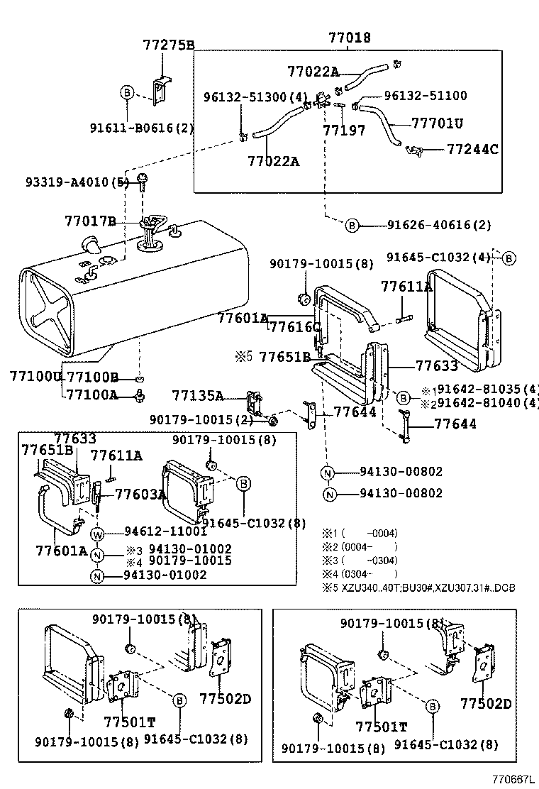 77250-37010 HOSE, FUEL, NO.2 (FOR FUEL RETURN TUBE) product image