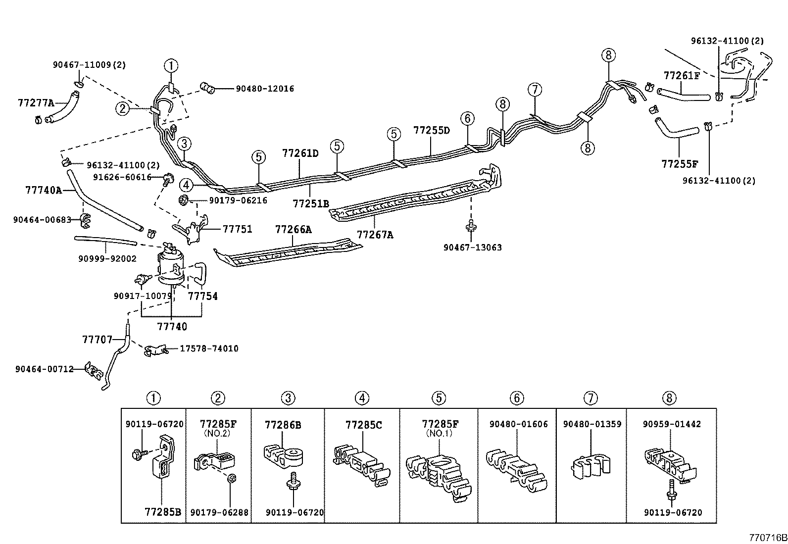 77201-21070 PIPE SUB-ASSY, FUEL TANK INLET product image