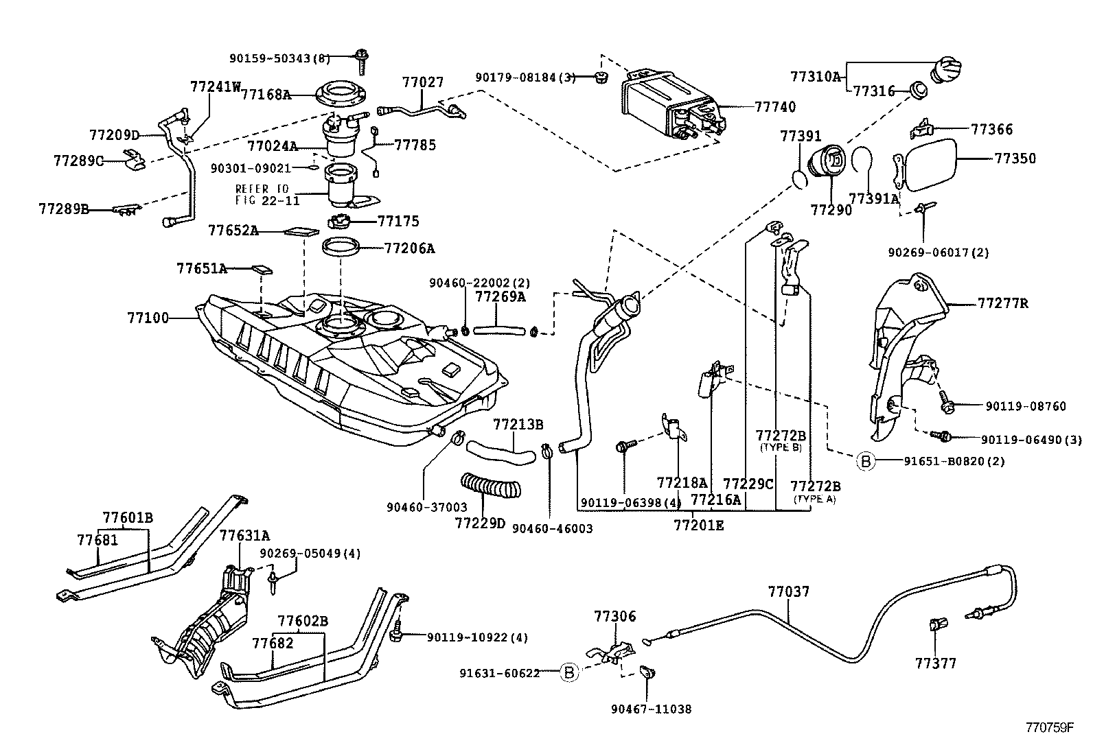 77631-20110 PROTECTOR, FUEL TANK, LOWER CENTER product image