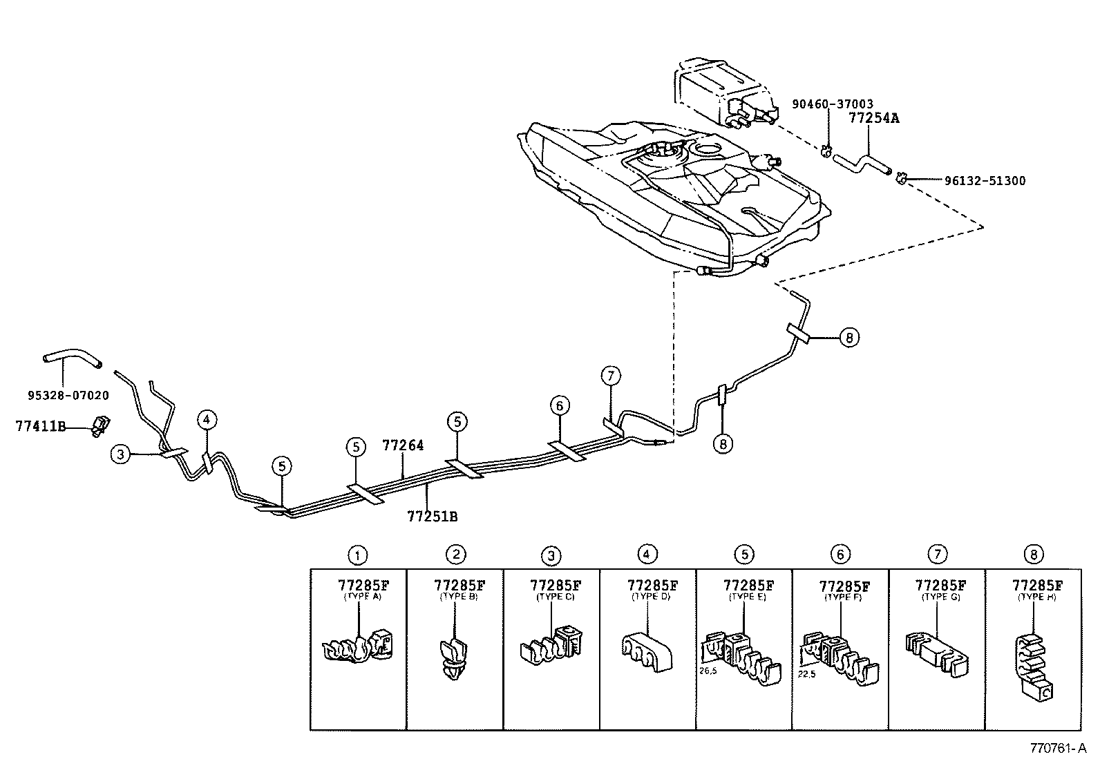 77251-20760 TUBE, FUEL MAIN product image