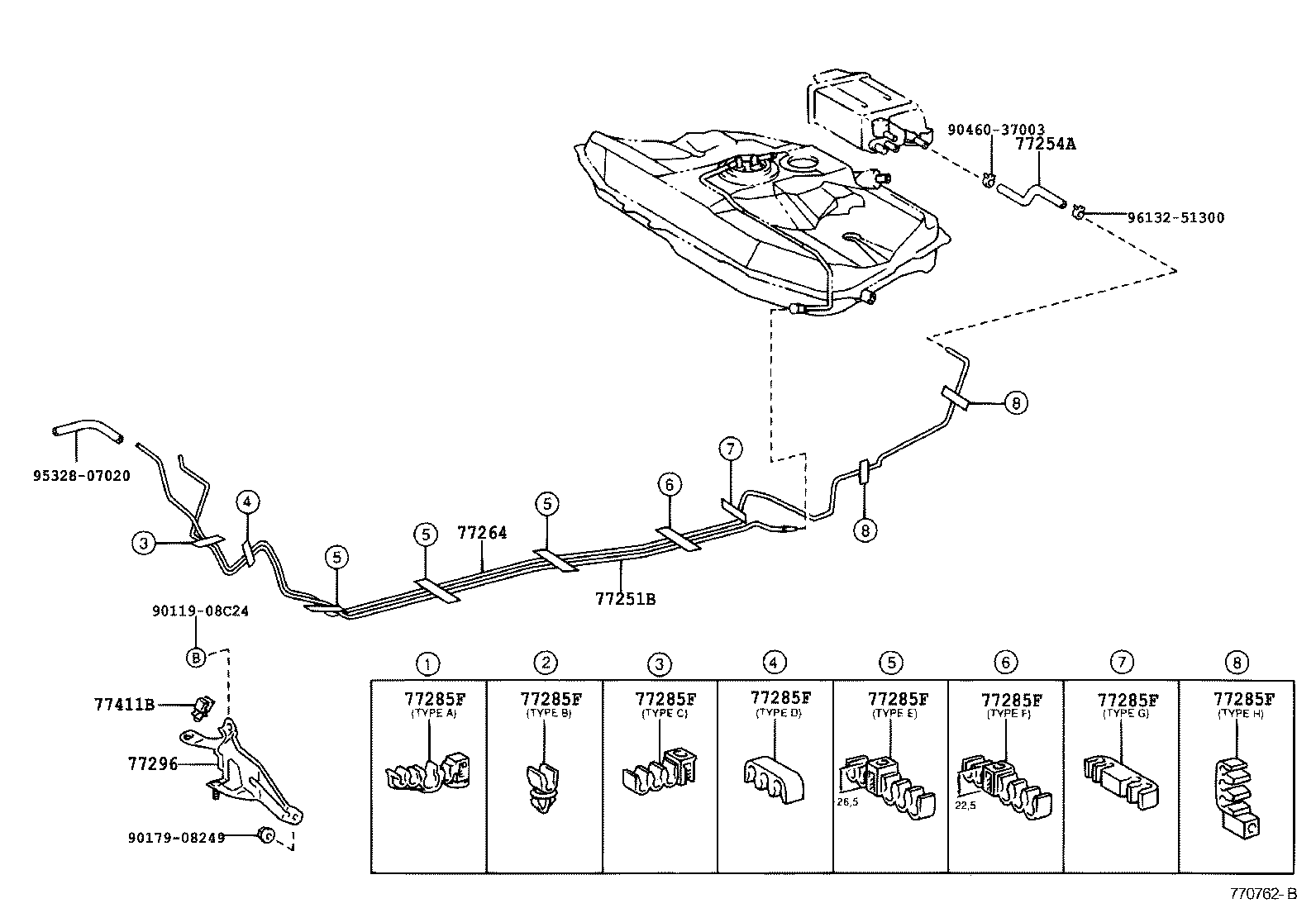 77631-20130 PROTECTOR, FUEL TANK, LOWER CENTER product image