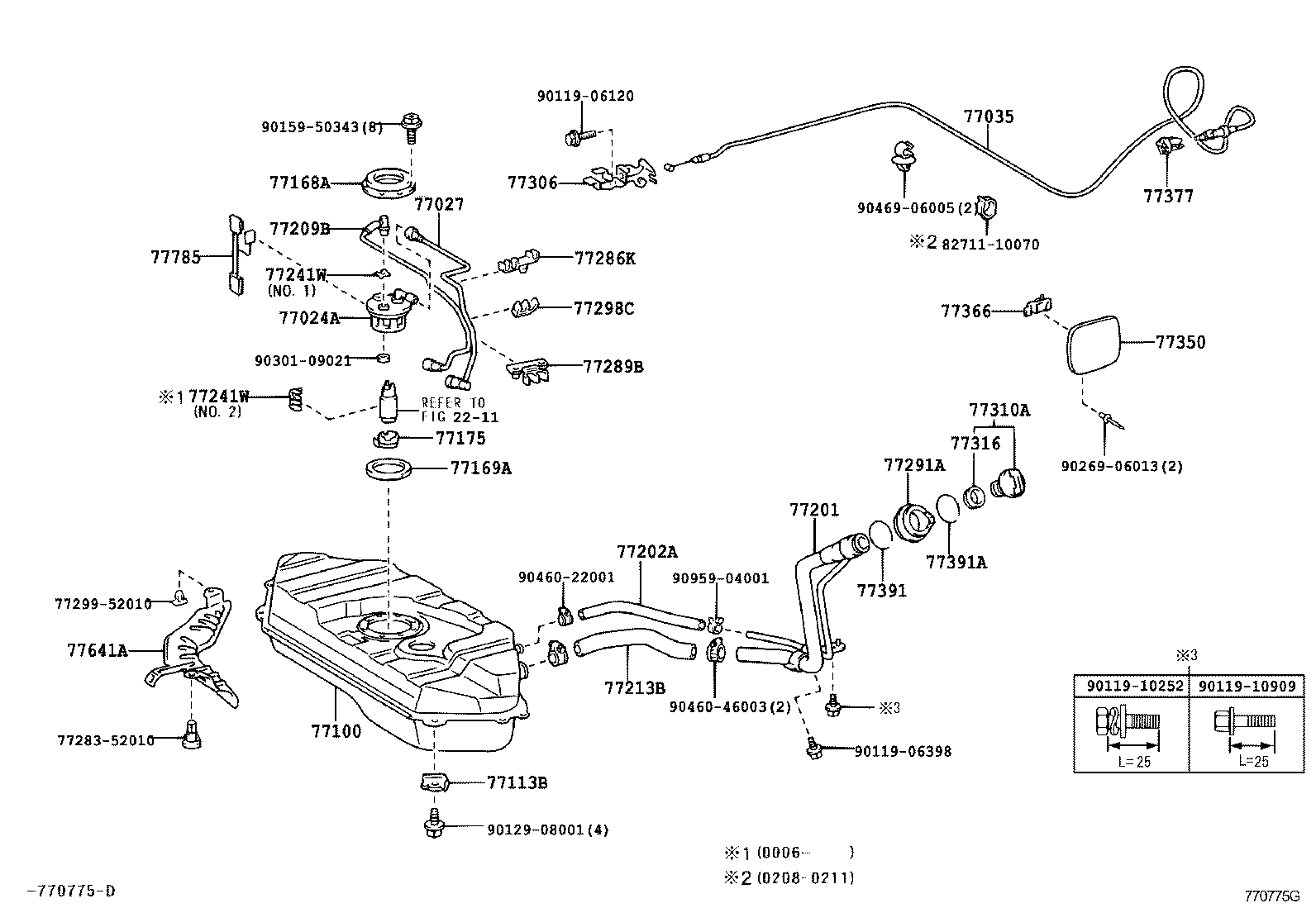 77019-52040 TUBE SUB-ASSY, FUEL TANK TO CANISTER product image