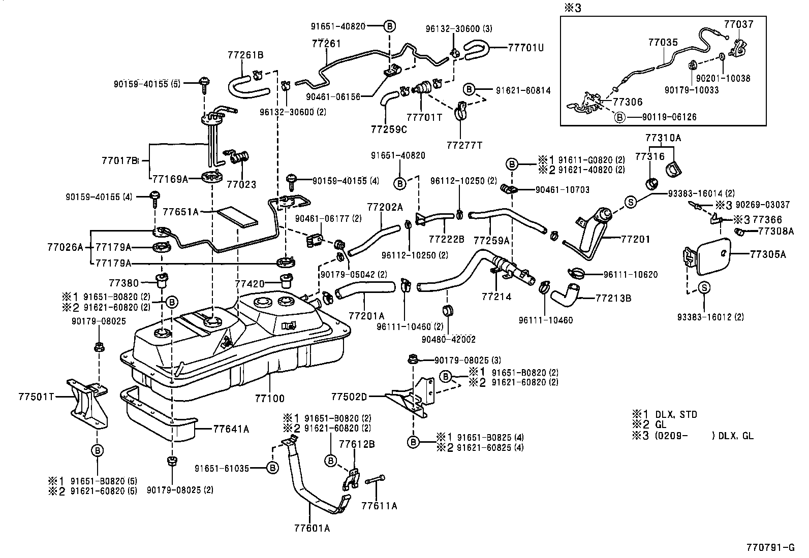 23273-75210 HOSE, FUEL, NO.2 (FOR FUEL RETURN TUBE) product image