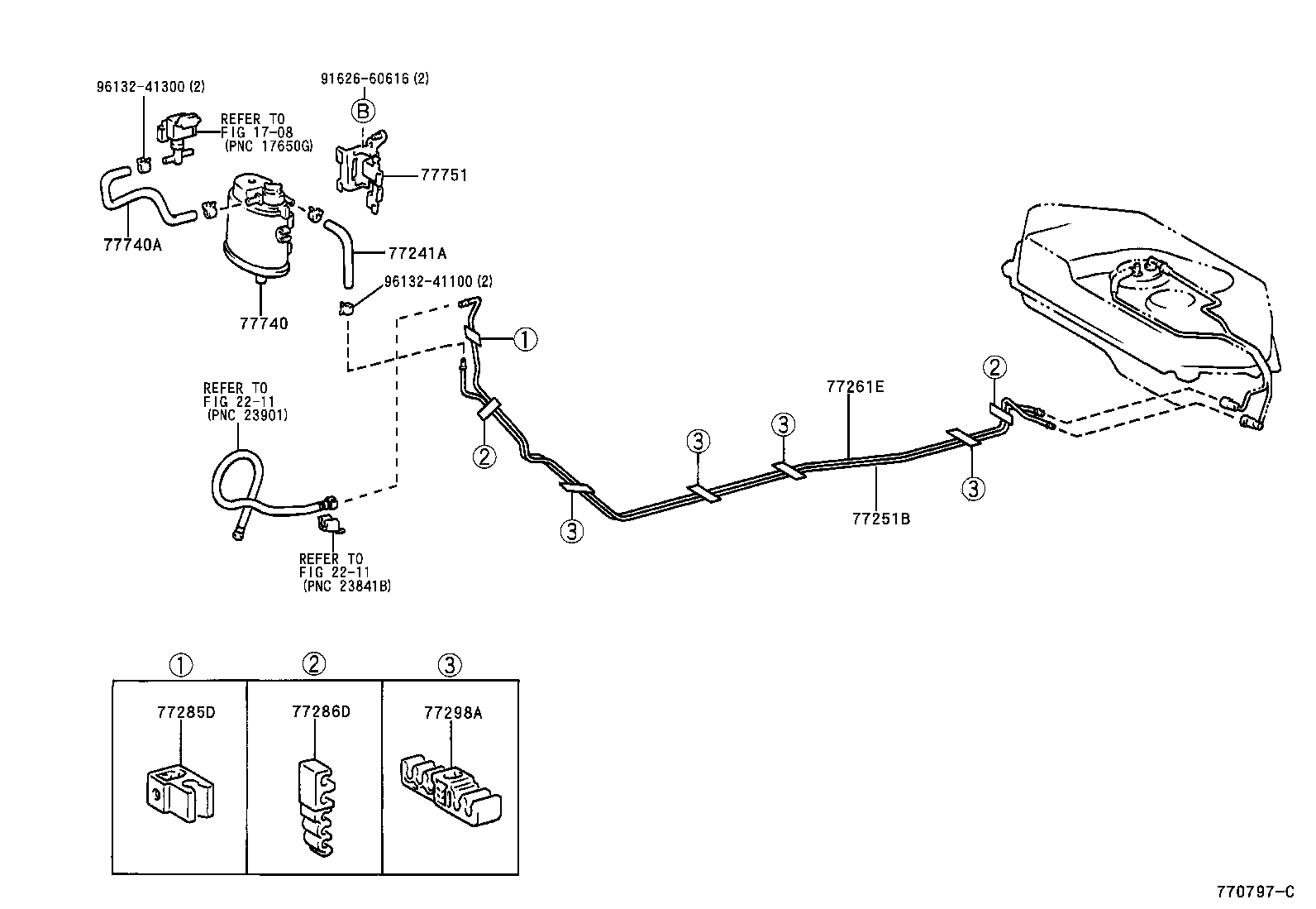 77201-52080 PIPE SUB-ASSY, FUEL TANK INLET product image