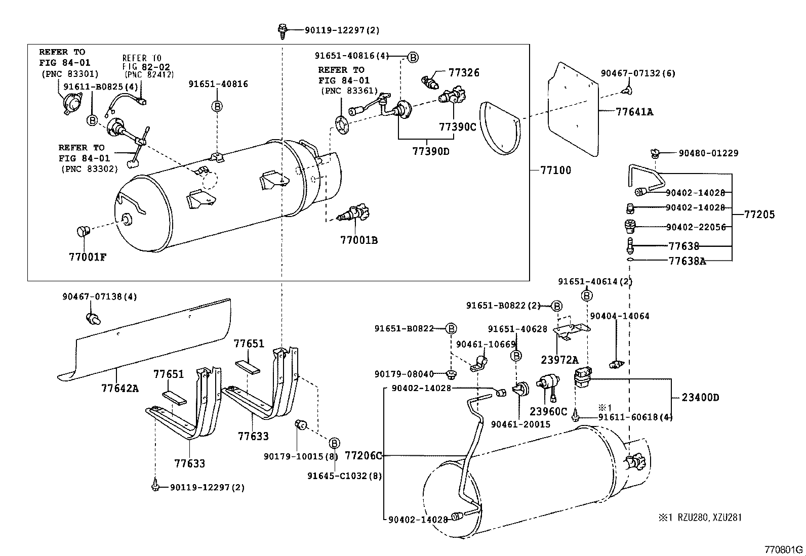 77018-37120 TUBE SUB-ASSY, FUEL TANK EVAPORATION VENT product image