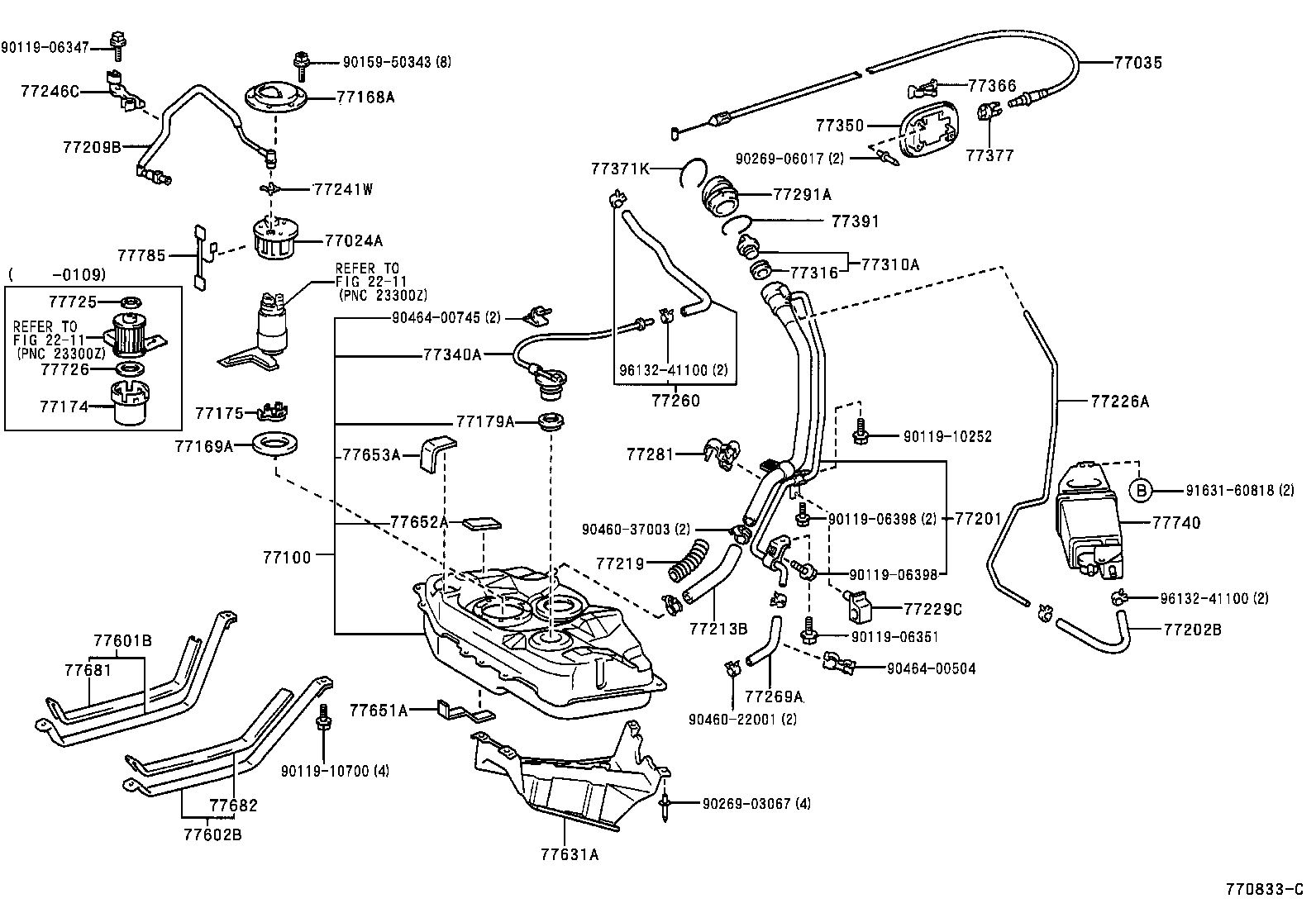 77261-47010 TUBE, FUEL TANK TO CANISTER product image
