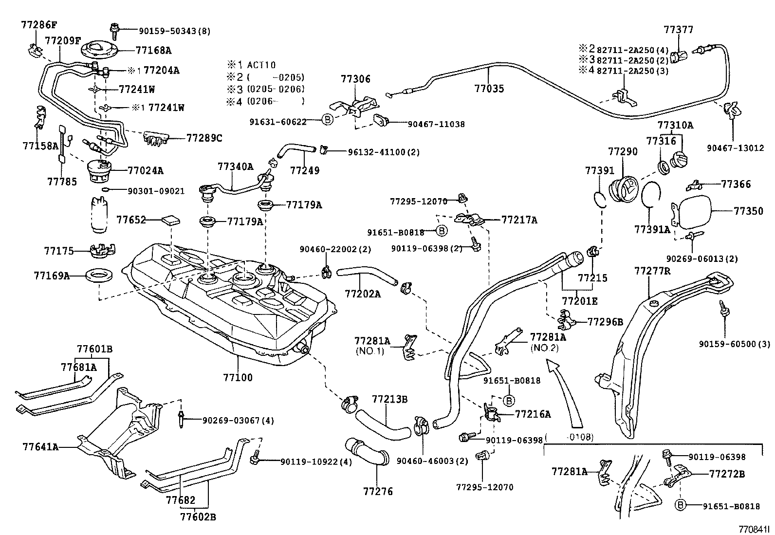 77261-63020 TUBE, FUEL TANK TO CANISTER product image