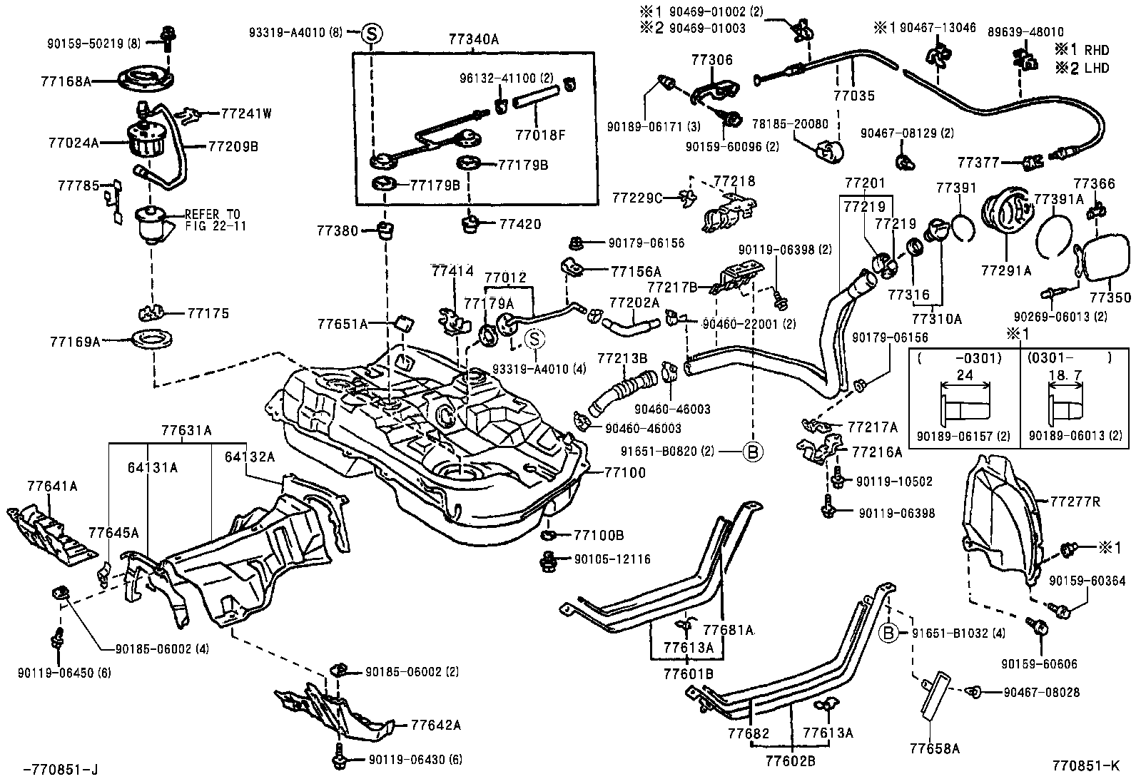 77019-33040 HOSE, FUEL, NO.1 (FOR BREATHER TUBE) product image