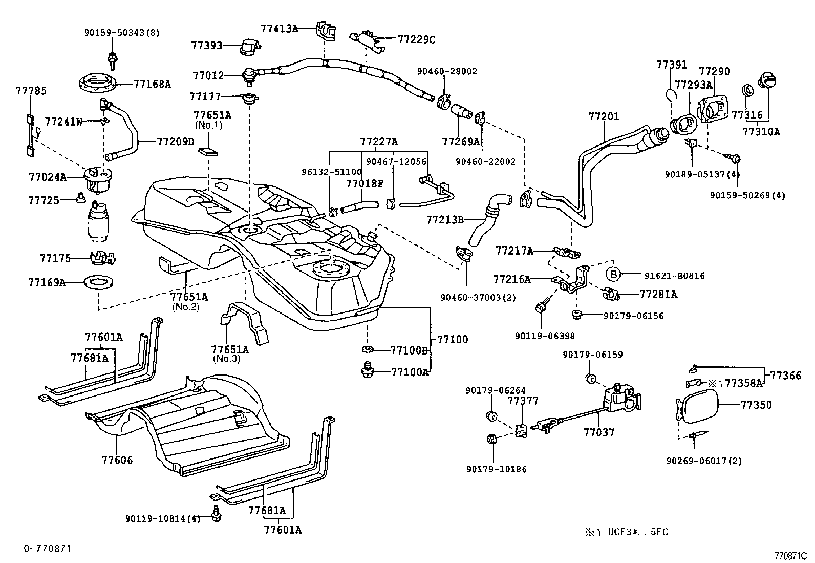 77358-48010 STOPPER, FUEL FILLER OPENING LID product image