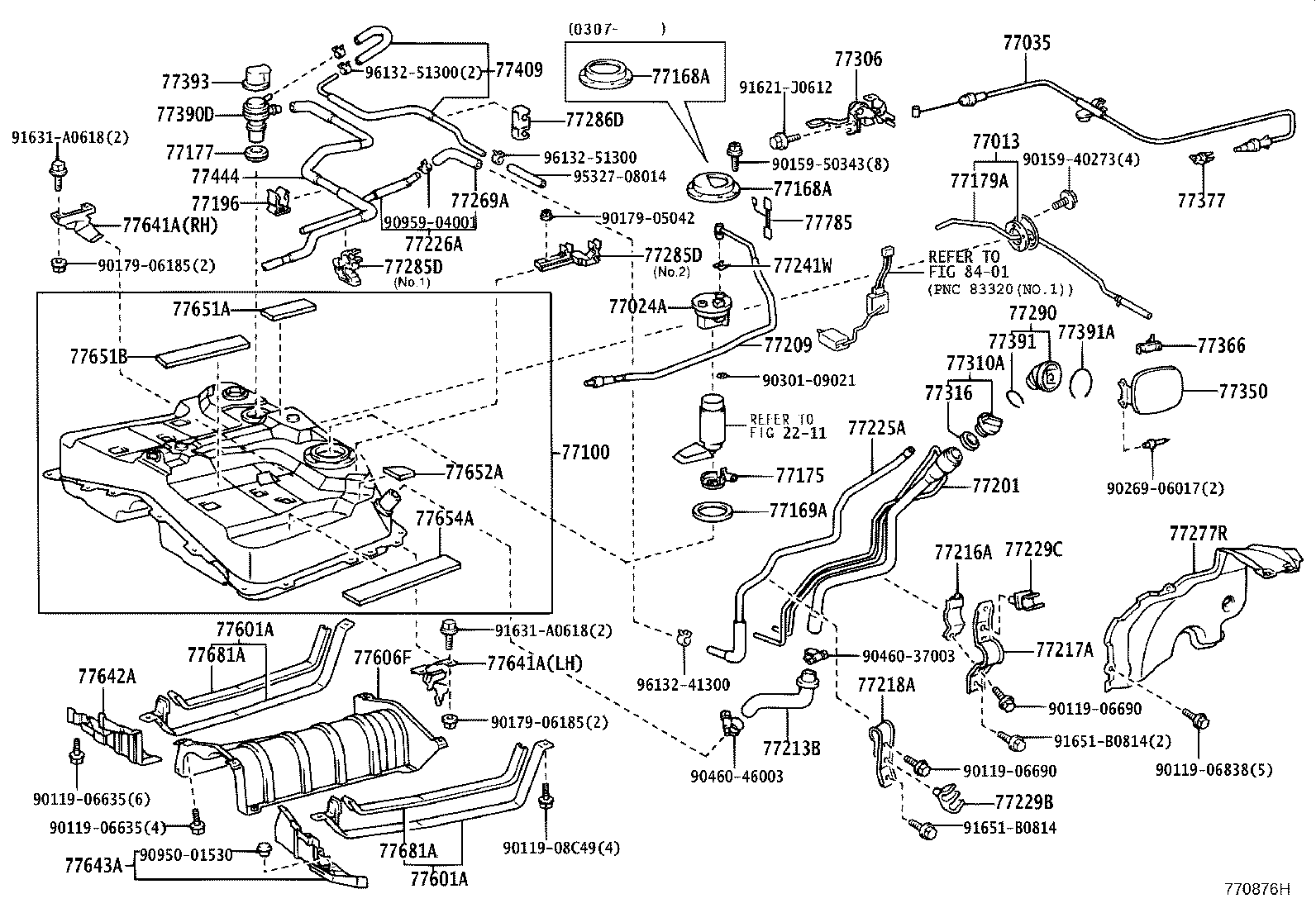 Toyota 77001-42130 TANK ASSY, FUEL