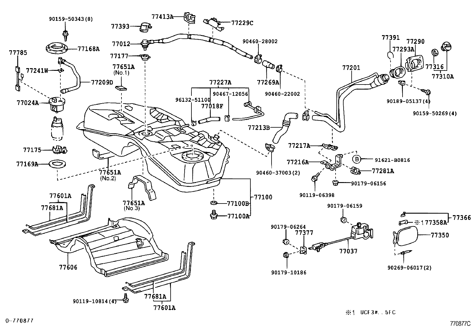 77251-50070 TUBE, FUEL MAIN product image