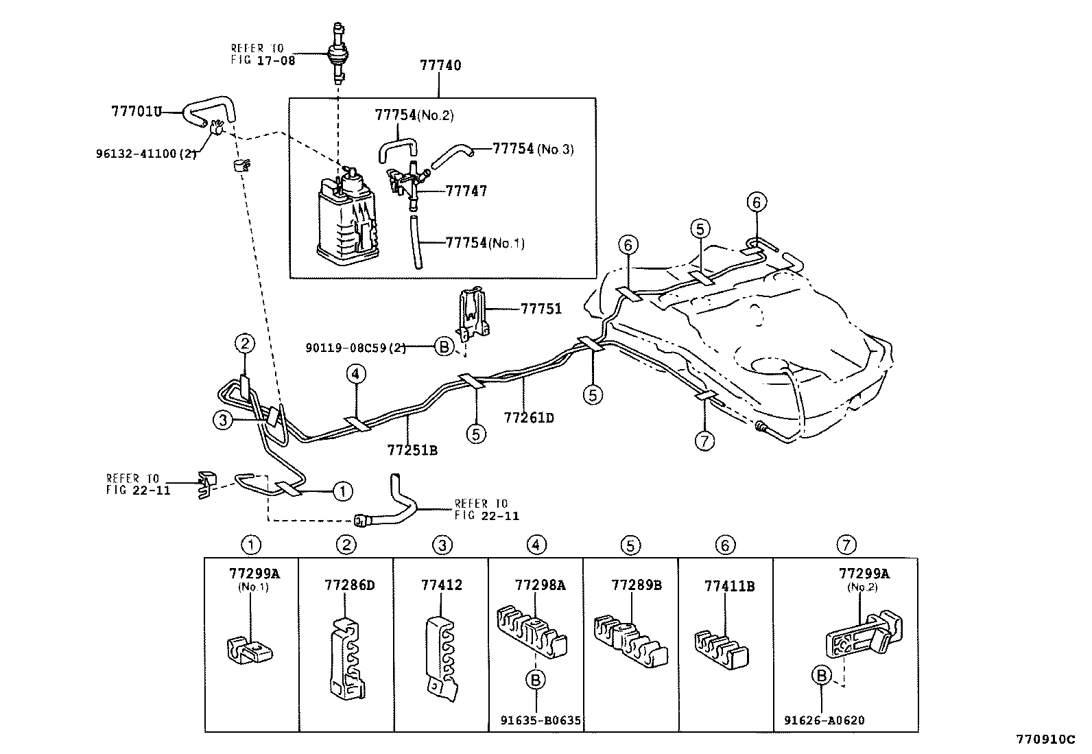 77201-48060 PIPE SUB-ASSY, FUEL TANK INLET product image