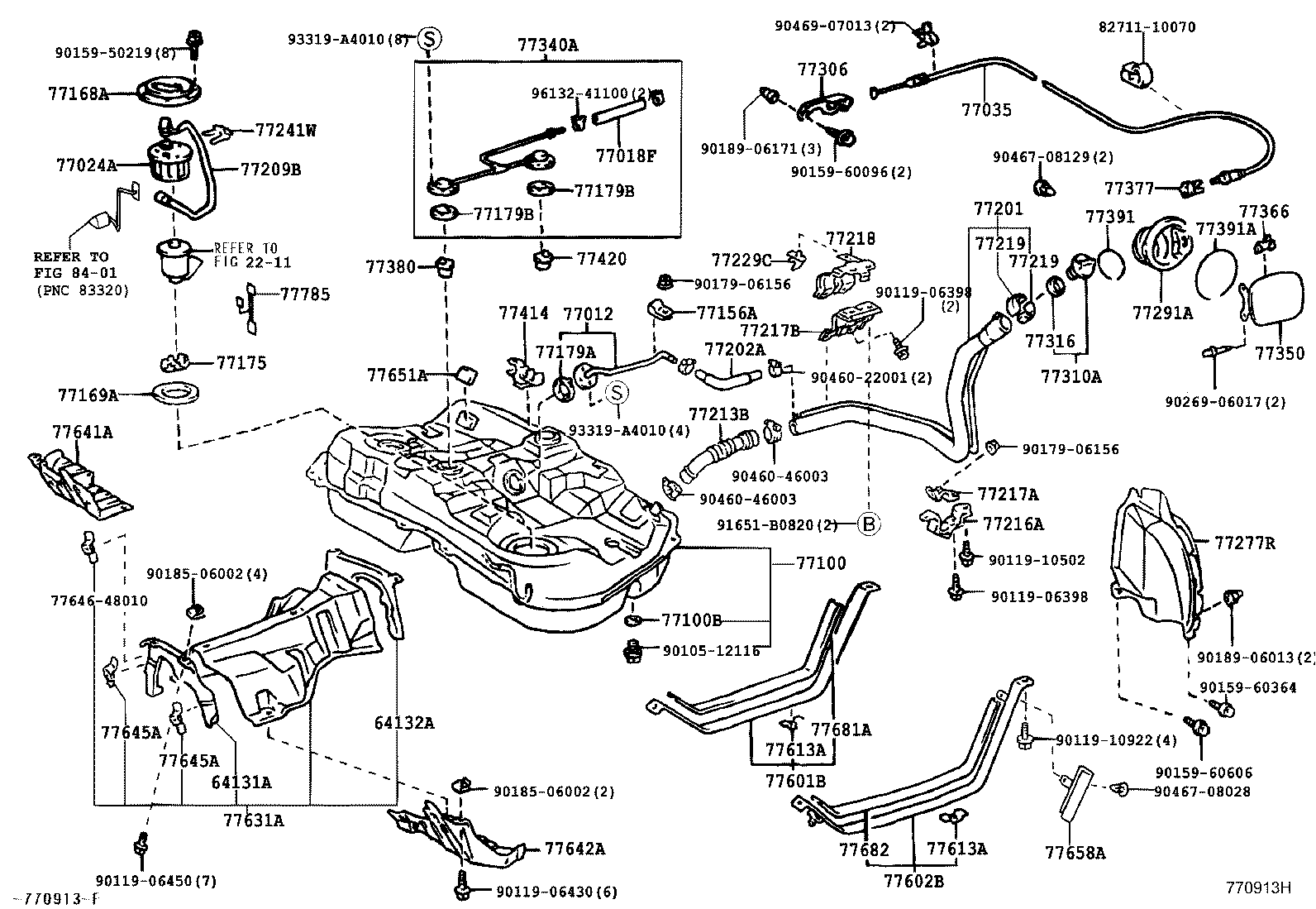 77201-48060 PIPE SUB-ASSY, FUEL TANK INLET product image