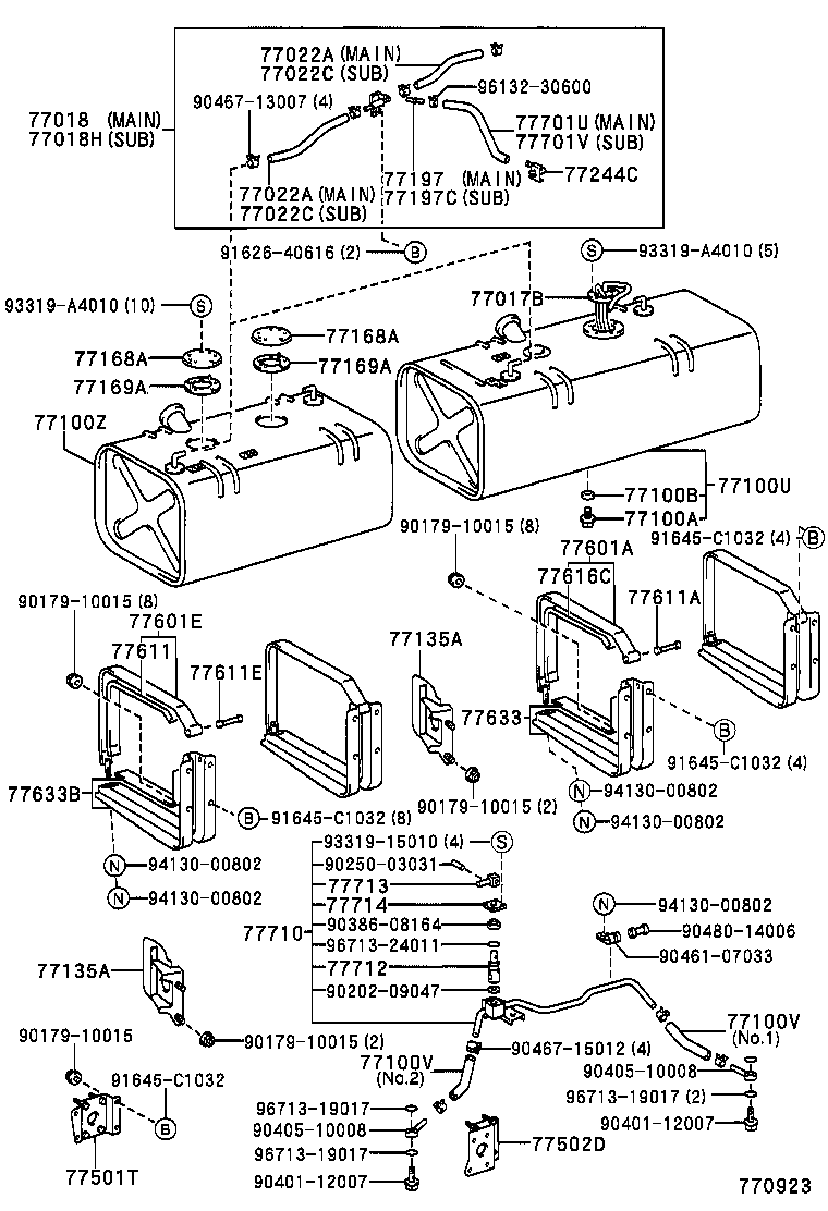 77286-37320 CLAMP, FUEL TUBE product image
