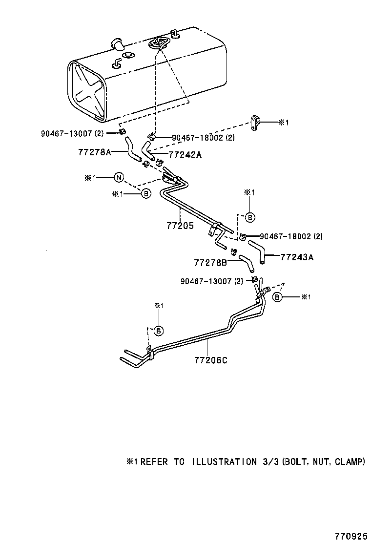 77286-37320 CLAMP, FUEL TUBE product image