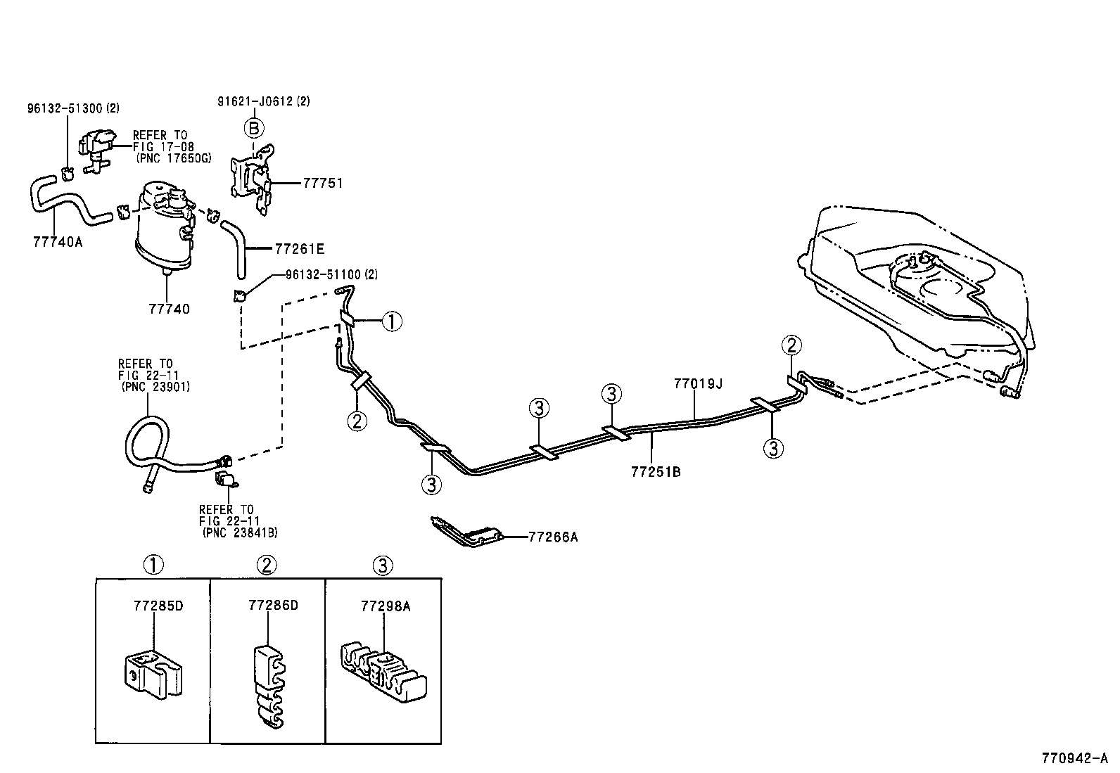 77360-52010 SPRING, FUEL FILLER OPENING LID HINGE product image