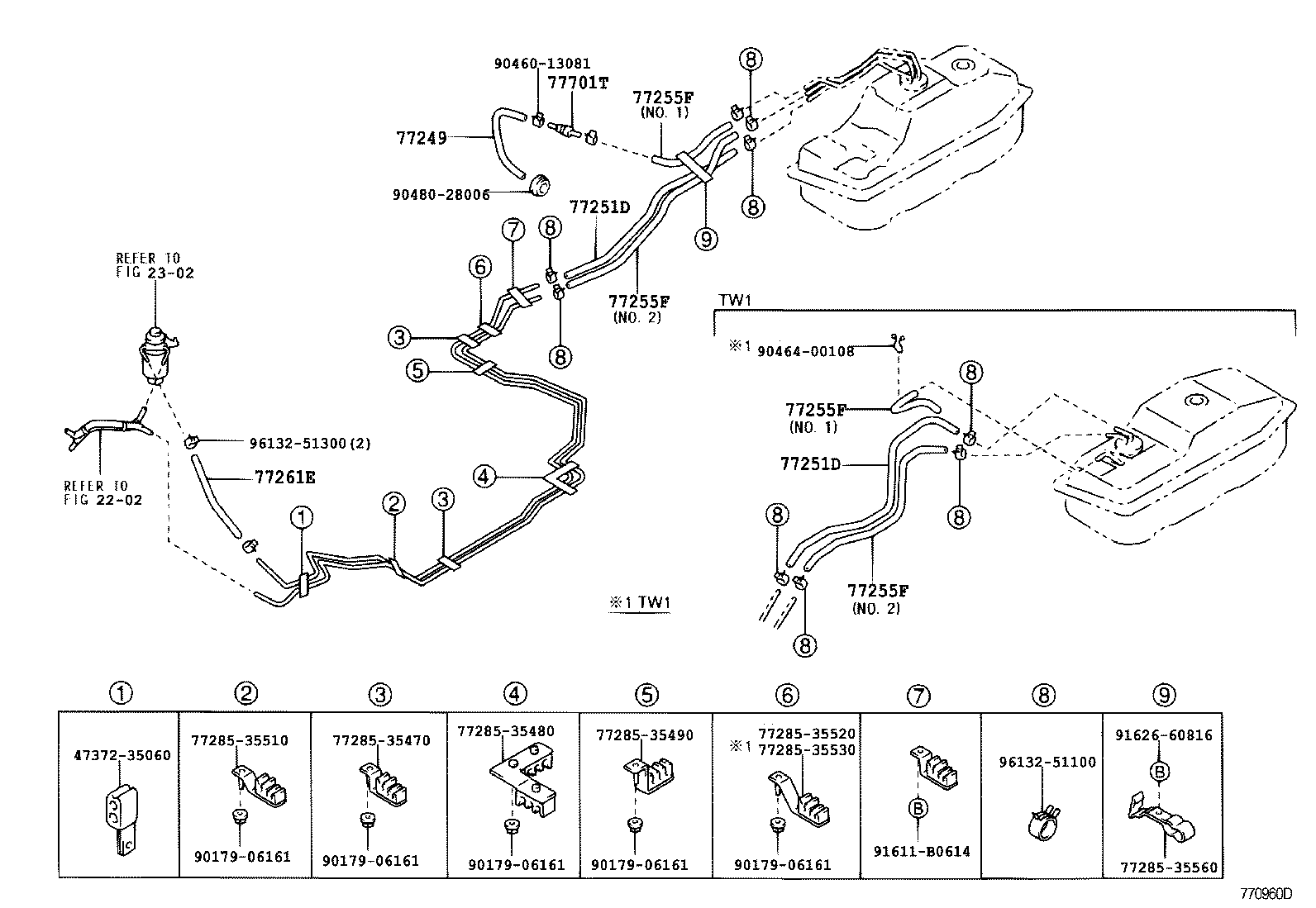 90446-12031 HOSE, FUEL, NO.1 (FOR BREATHER VALVE) product image