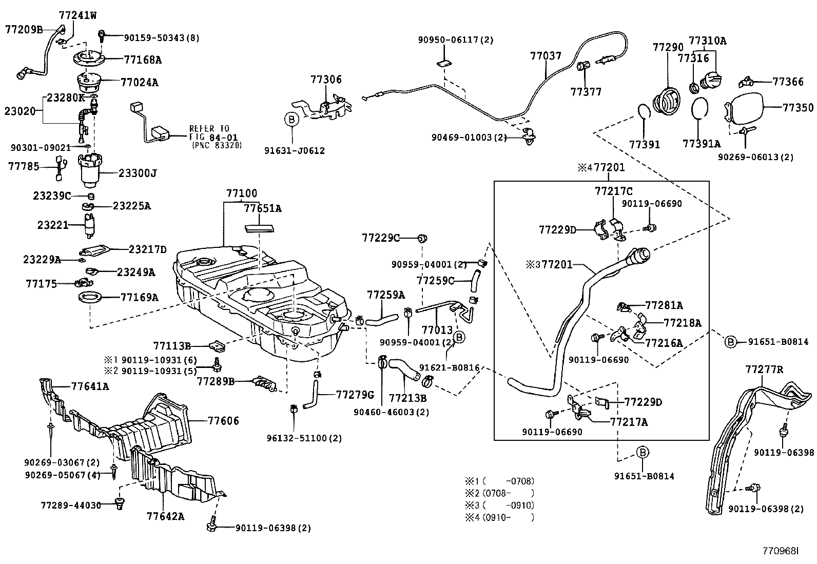77209-28071 TUBE SUB-ASSY, FUEL PUMP product image