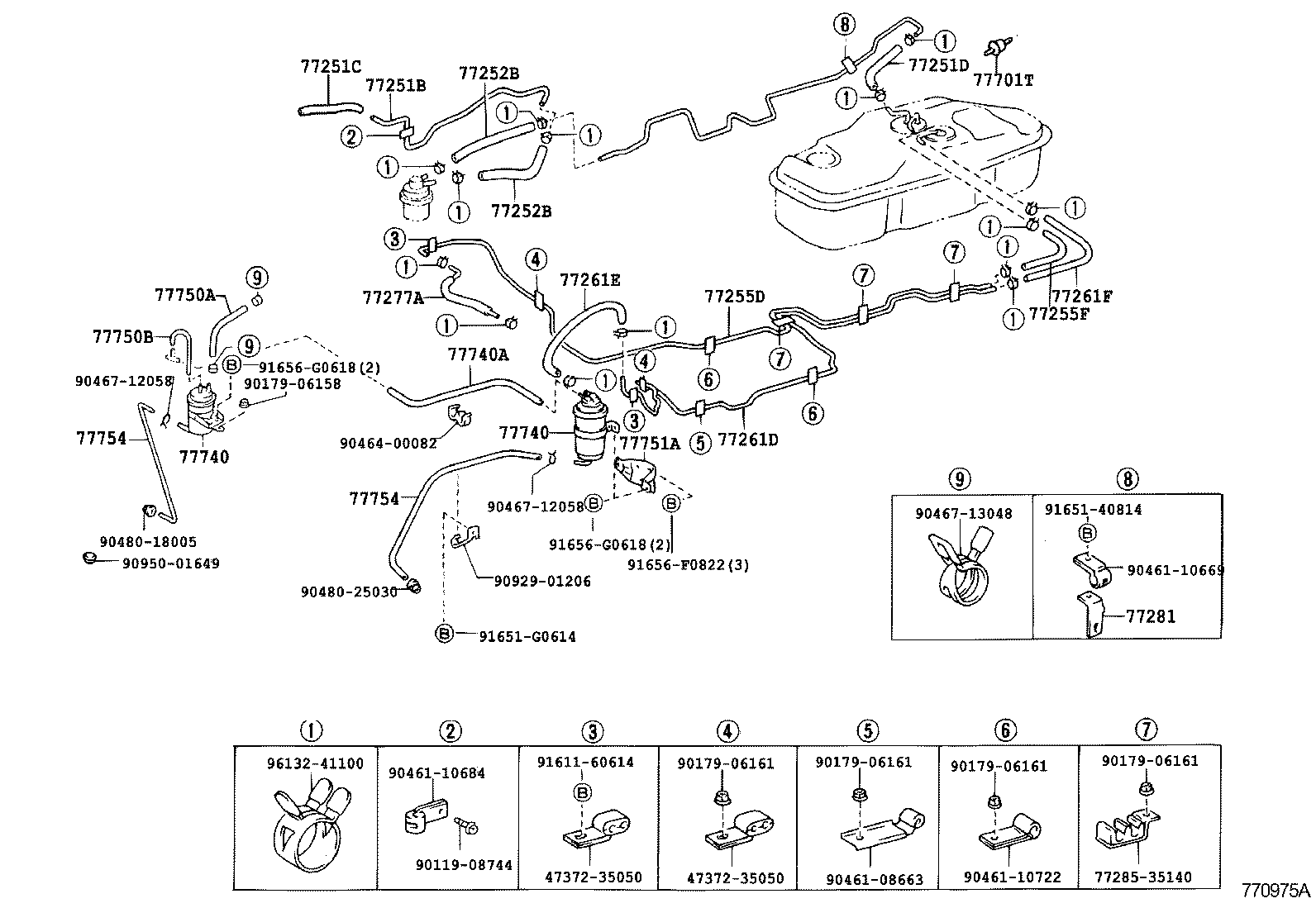 90446-12031 HOSE, FUEL, NO.1 (FOR BREATHER VALVE) product image