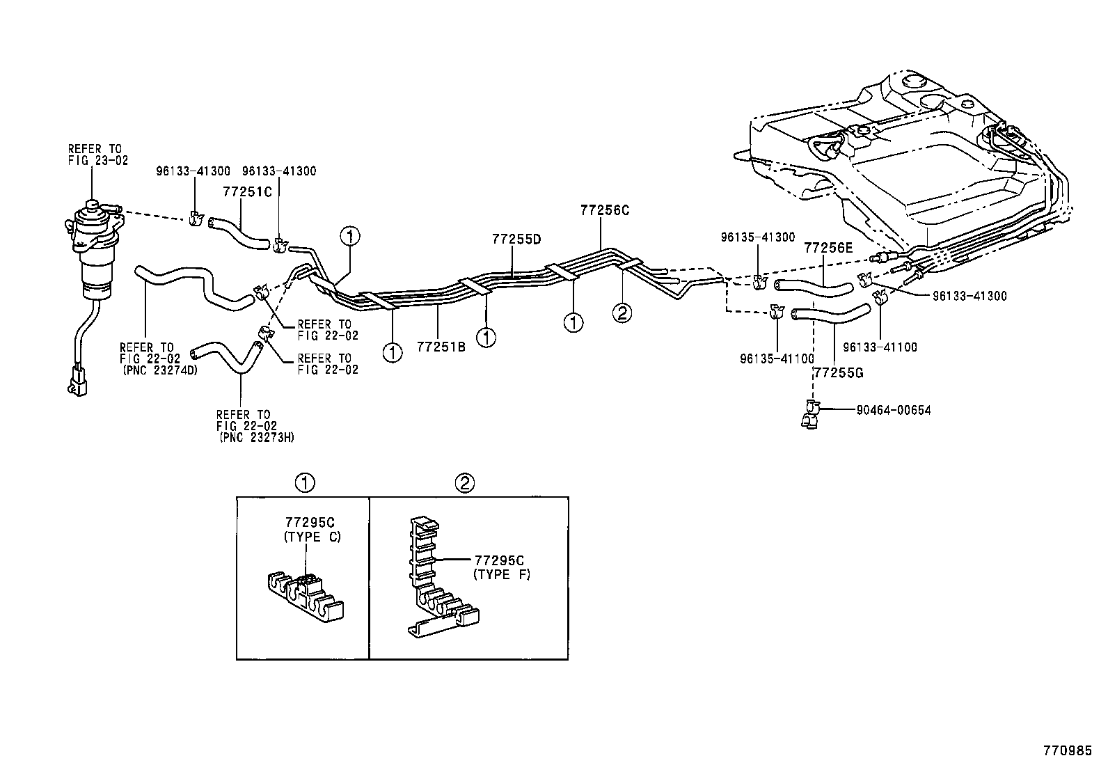 23222-27010 TUBE, FUEL RETURN JET product image