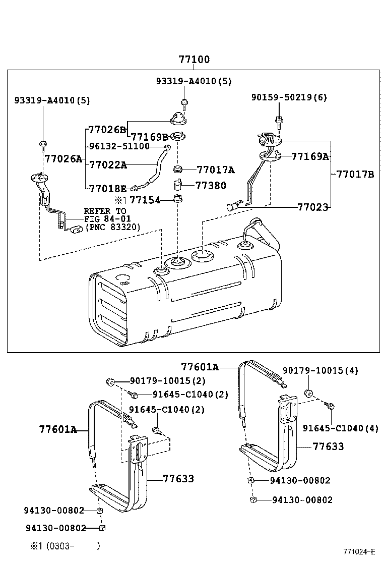 77018-37120 TUBE SUB-ASSY, FUEL TANK EVAPORATION VENT product image