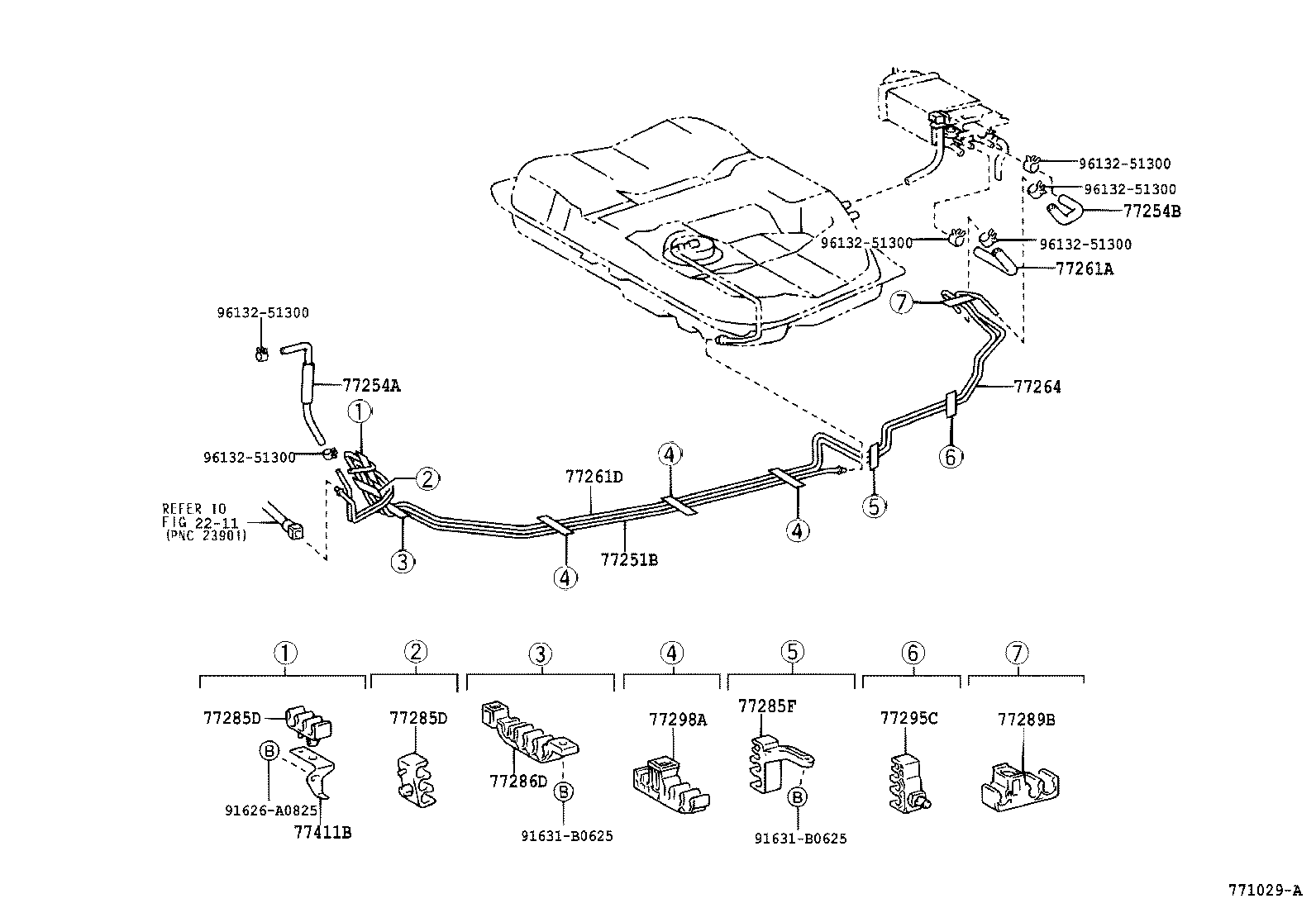 77201-33210 PIPE SUB-ASSY, FUEL TANK INLET product image