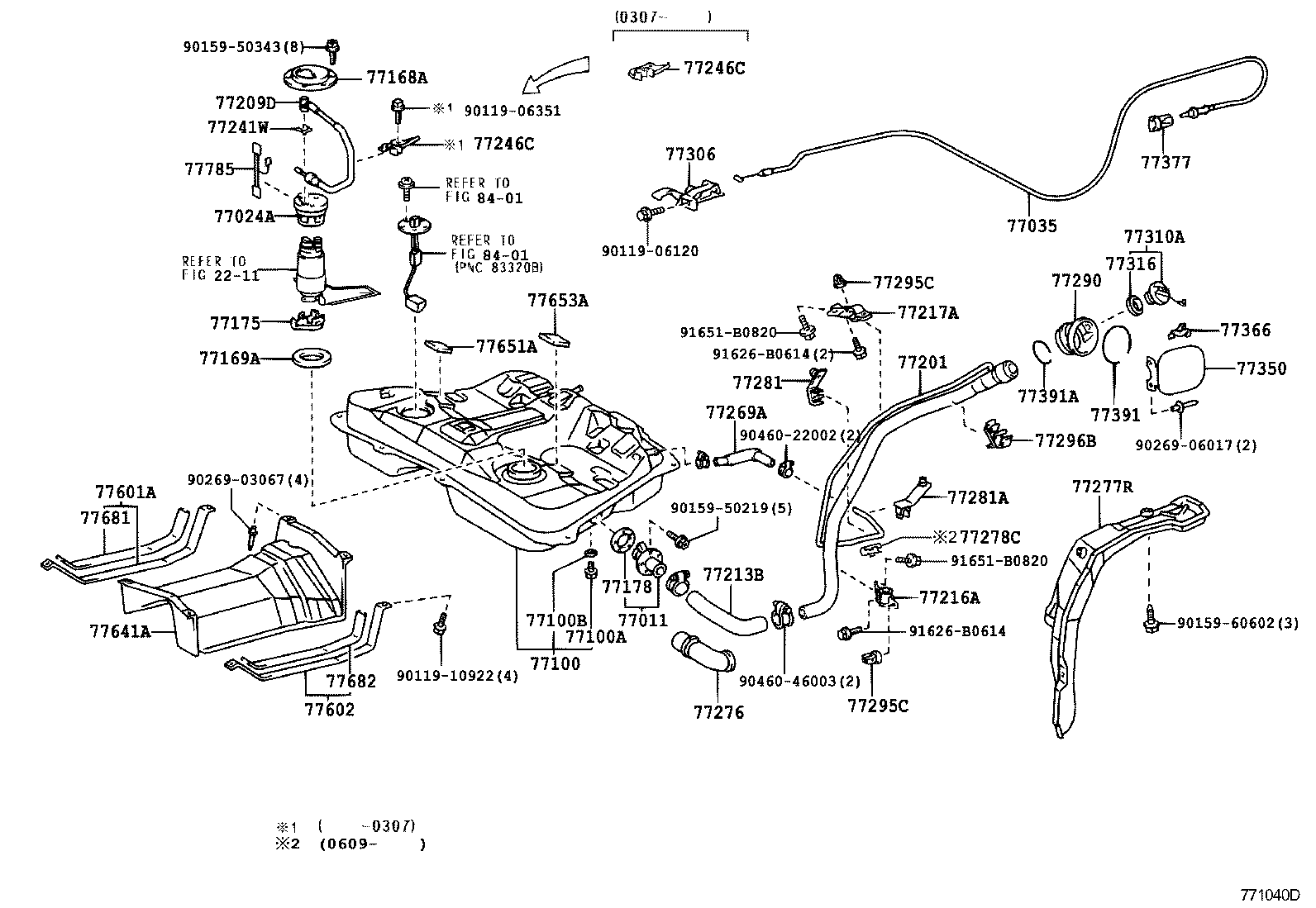 77281-13010 BRACKET, FUEL MAIN TUBE, NO.1 product image