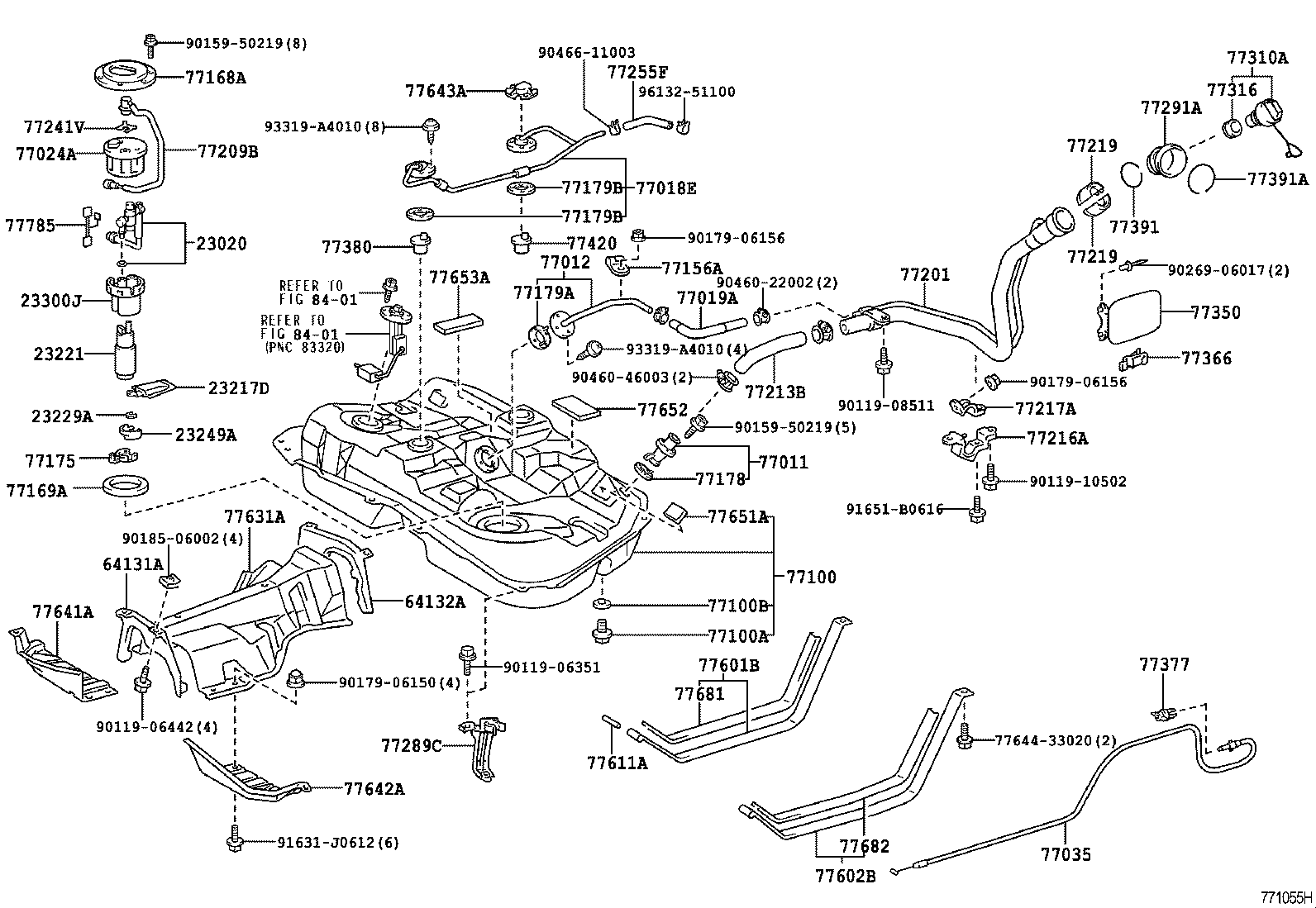 77019-33050 HOSE, FUEL, NO.1(FOR FUEL EXPANSION TANK) product image