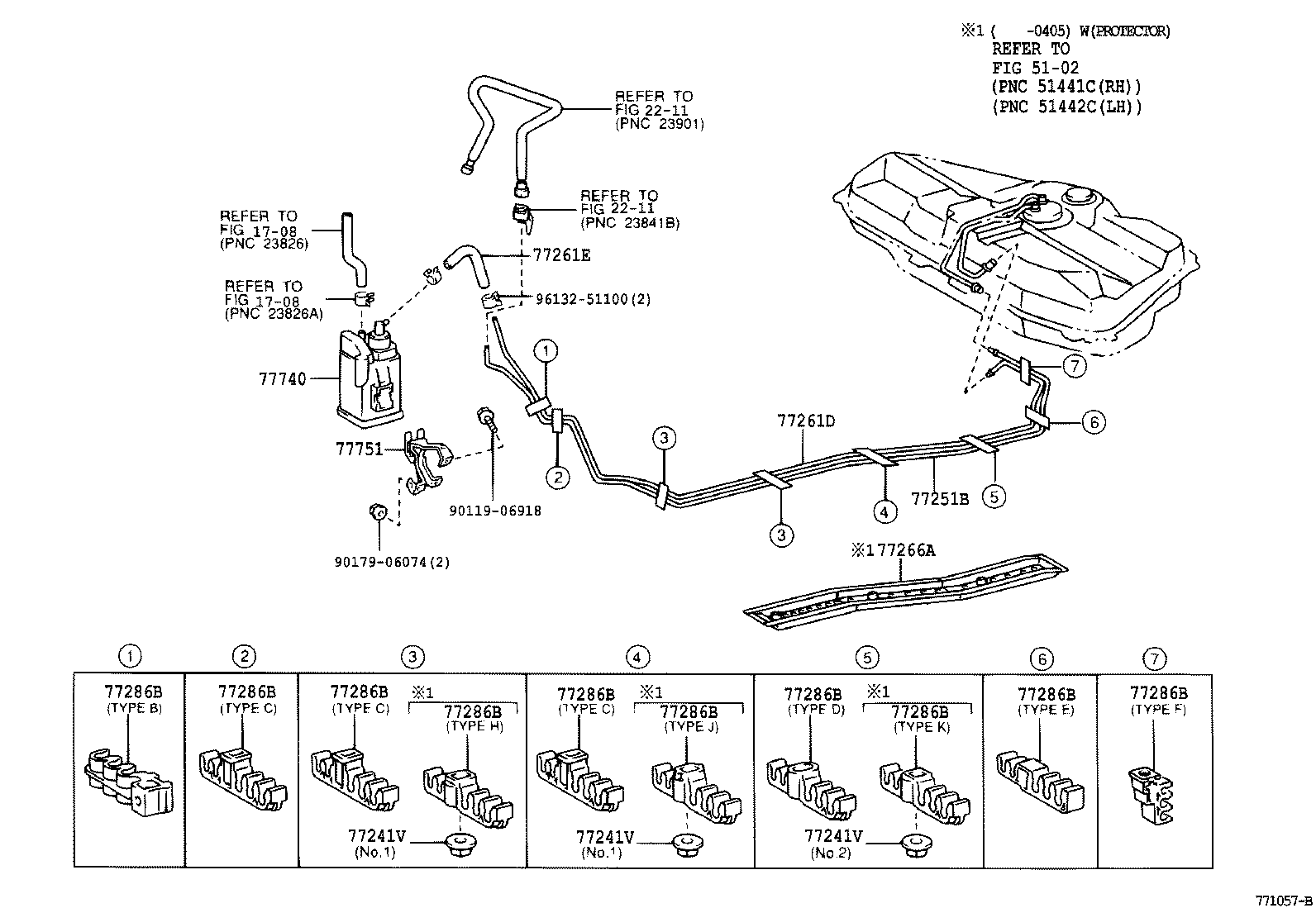 77010-12340 TUBE ASSY, FUEL TANK VENT product image